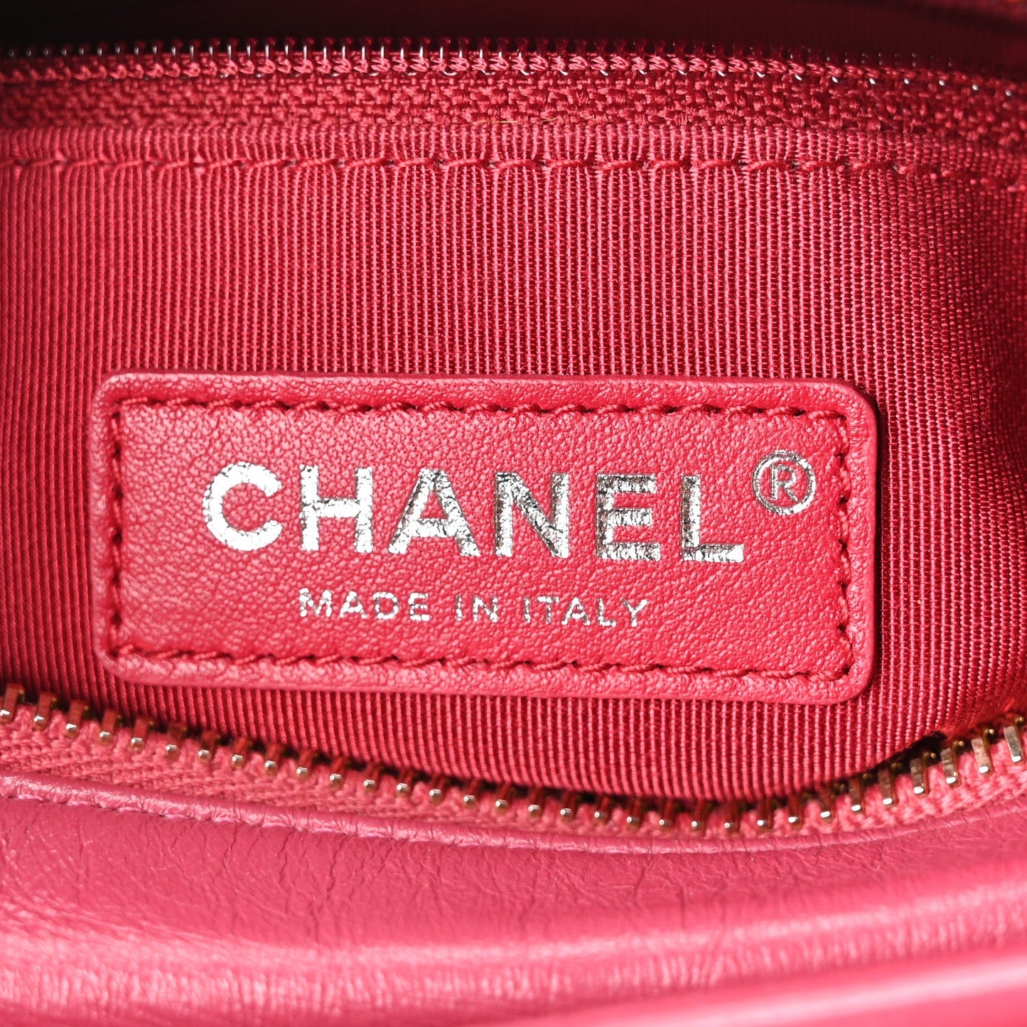 Aged Calfskin Quilted Small Gabrielle Hobo Fuchsia
