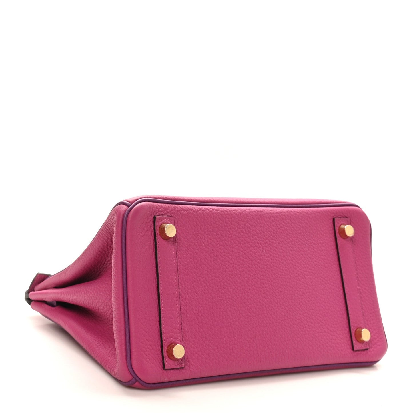 Togo Horseshoe Birkin 25 Rose Pourpre Cassis