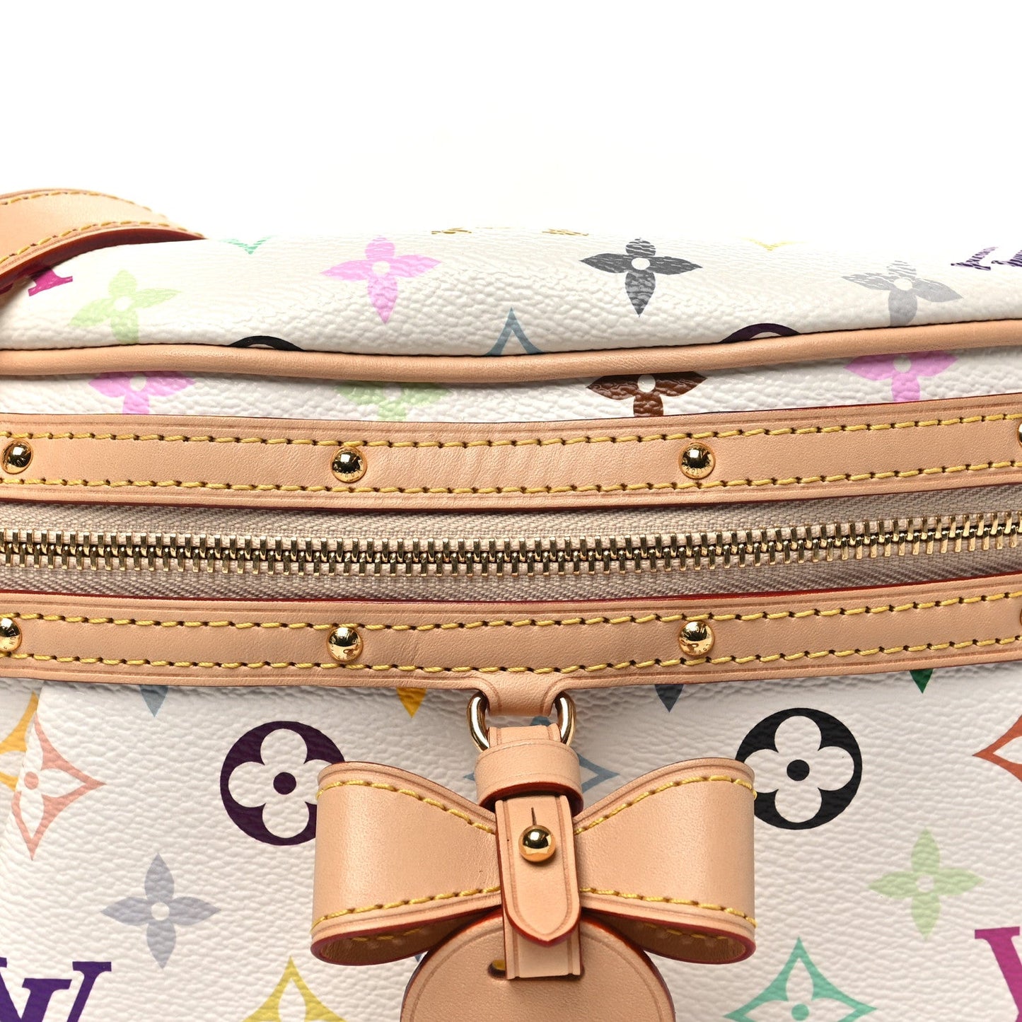 LV X TM Monogram Multicolor High Rise Bumbag White