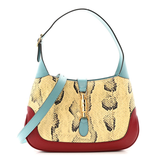 Snakeskin Calfskin Small Jackie 1961 Hobo Multicolor