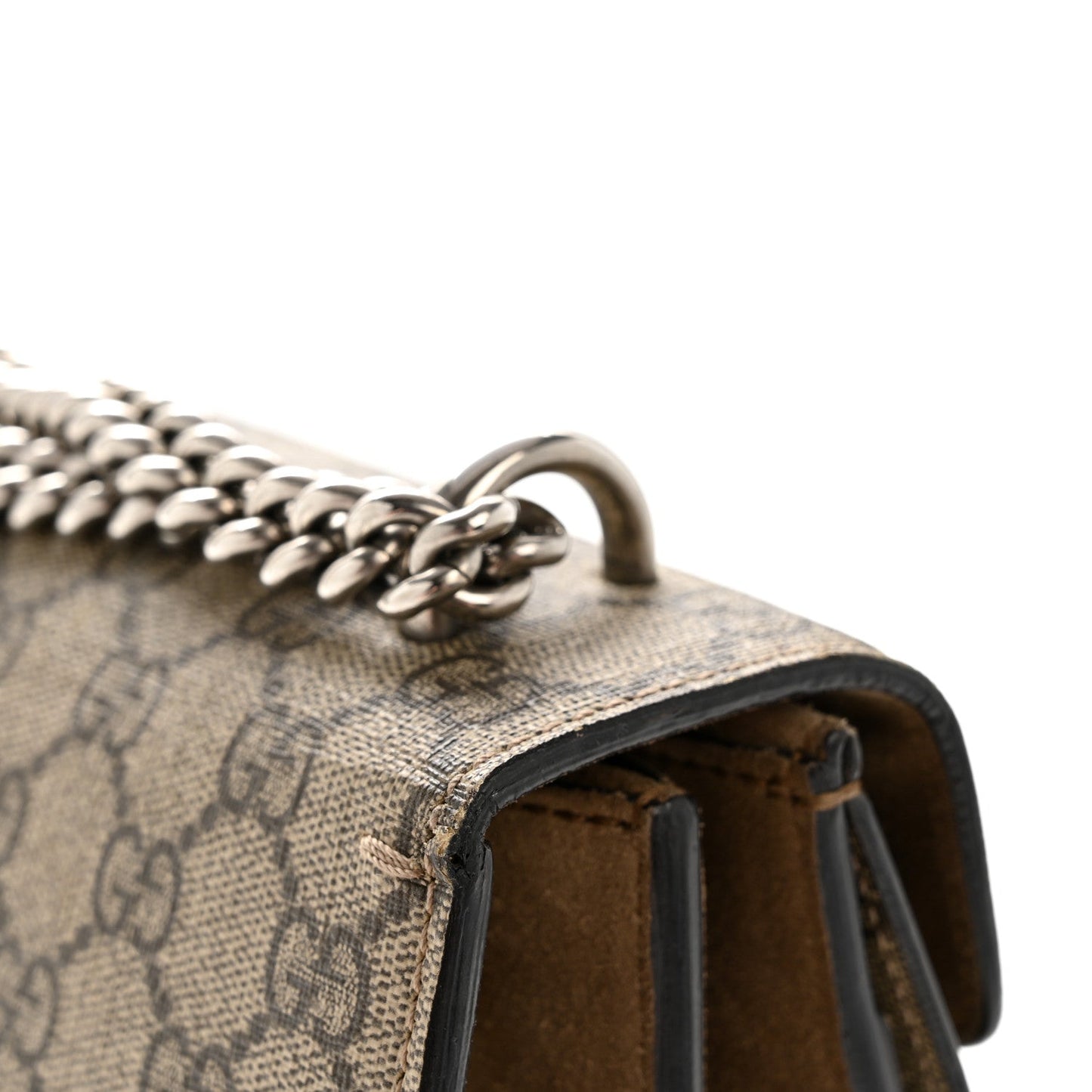 GG Supreme Monogram Small Dionysus Shoulder Bag Taupe
