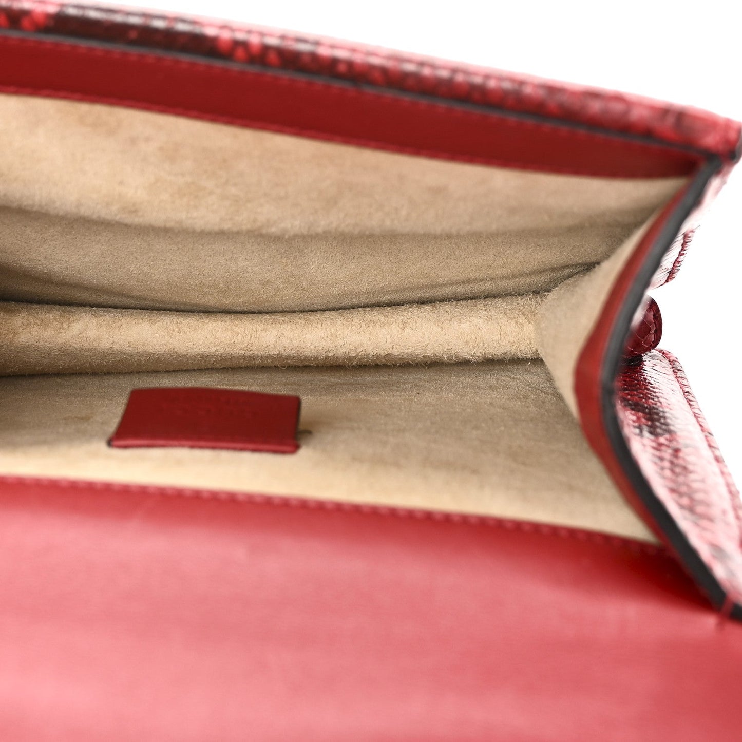 Snakeskin Mini Dionysus Shoulder Bag Red