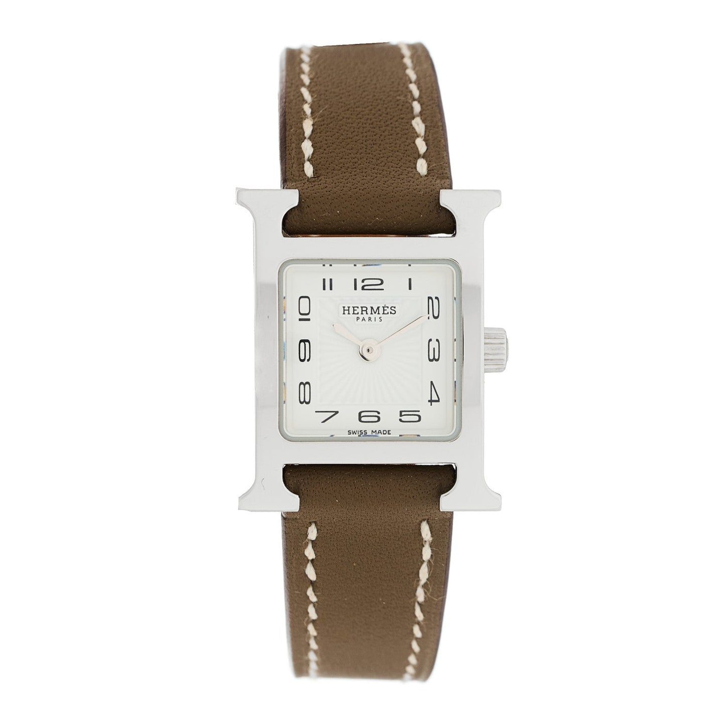 Stainless Steel Swift 17.2mm Heure H Hour Watch Etoupe