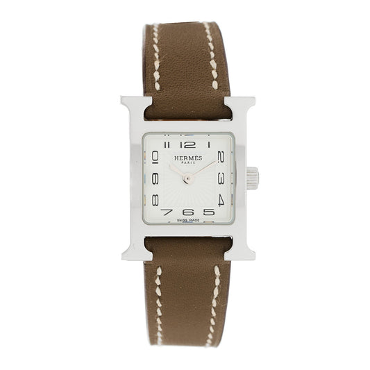 Stainless Steel Swift 17.2mm Heure H Hour Watch Etoupe
