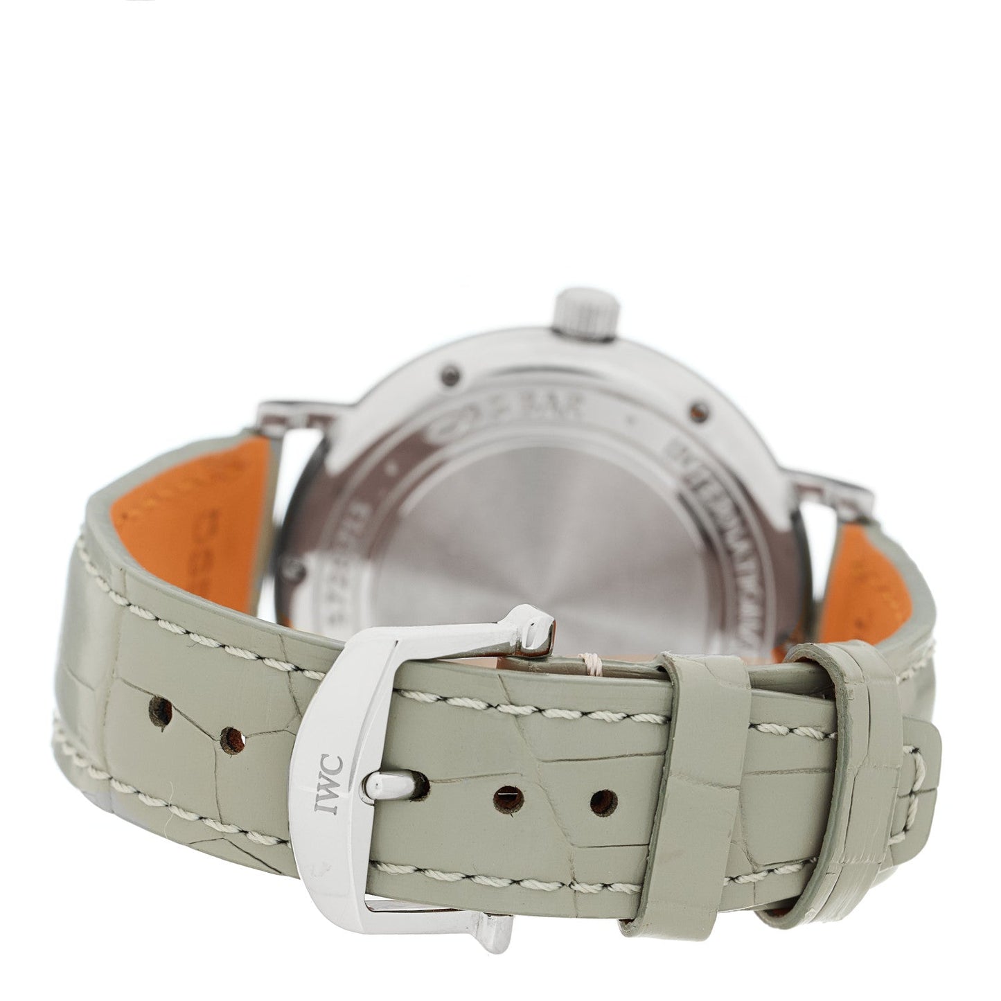 Stainless Steel Crocodile Diamond 37mm Portofino Automatic Watch IW458101