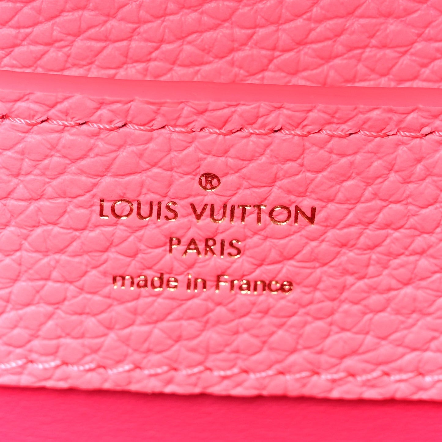 Taurillon Monogram Tuffetage Capucines Mini Fluo Pink