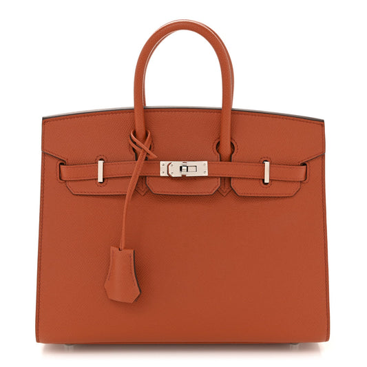 Epsom Birkin Sellier 25 Terre Battue