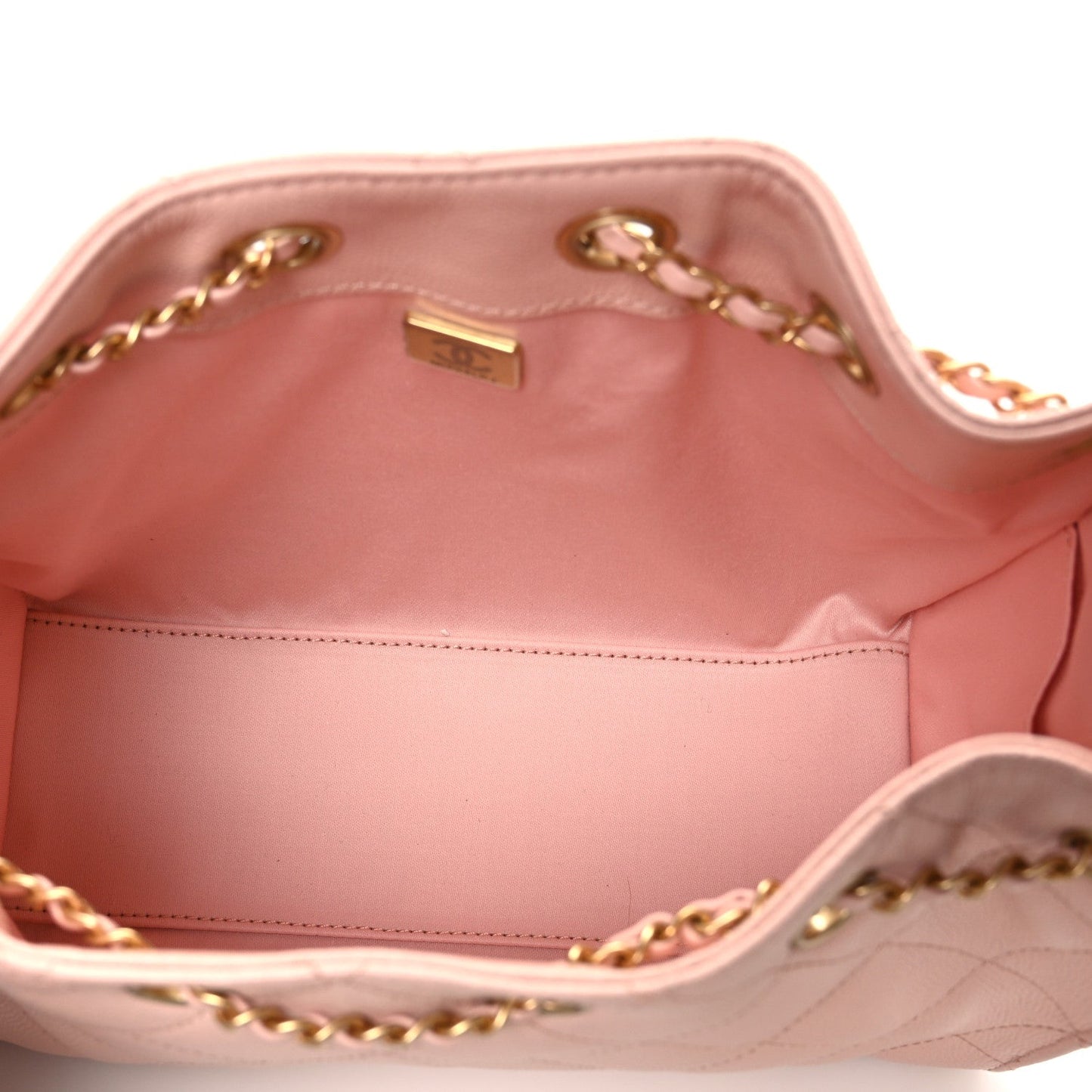 Caviar Quilted Mini Chanel 25 Handbag Light Pink