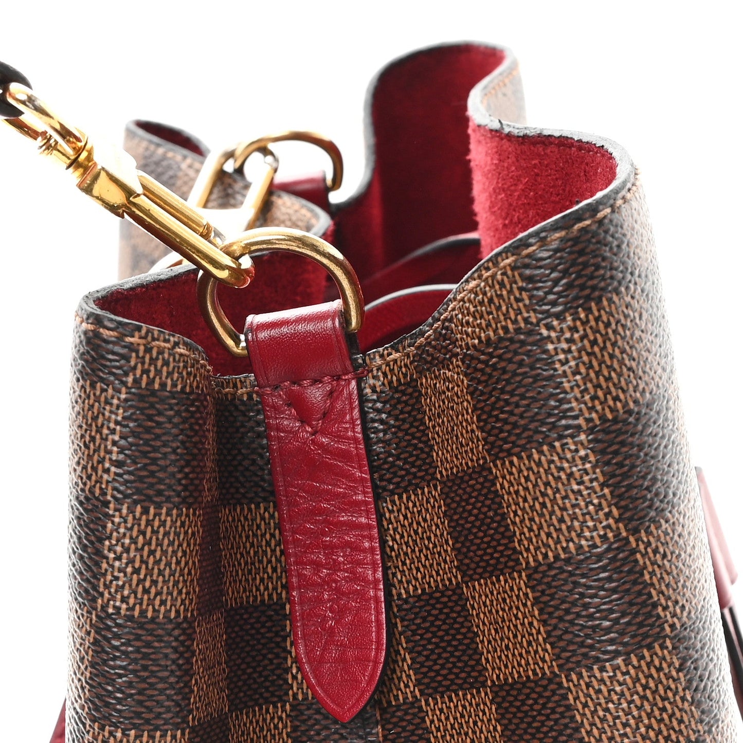 Damier Ebene Neonoe MM Cherry Berry