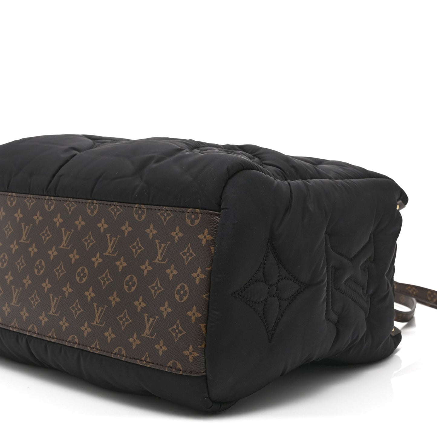 Econyl Monogram Pillow Giant Onthego MM Black