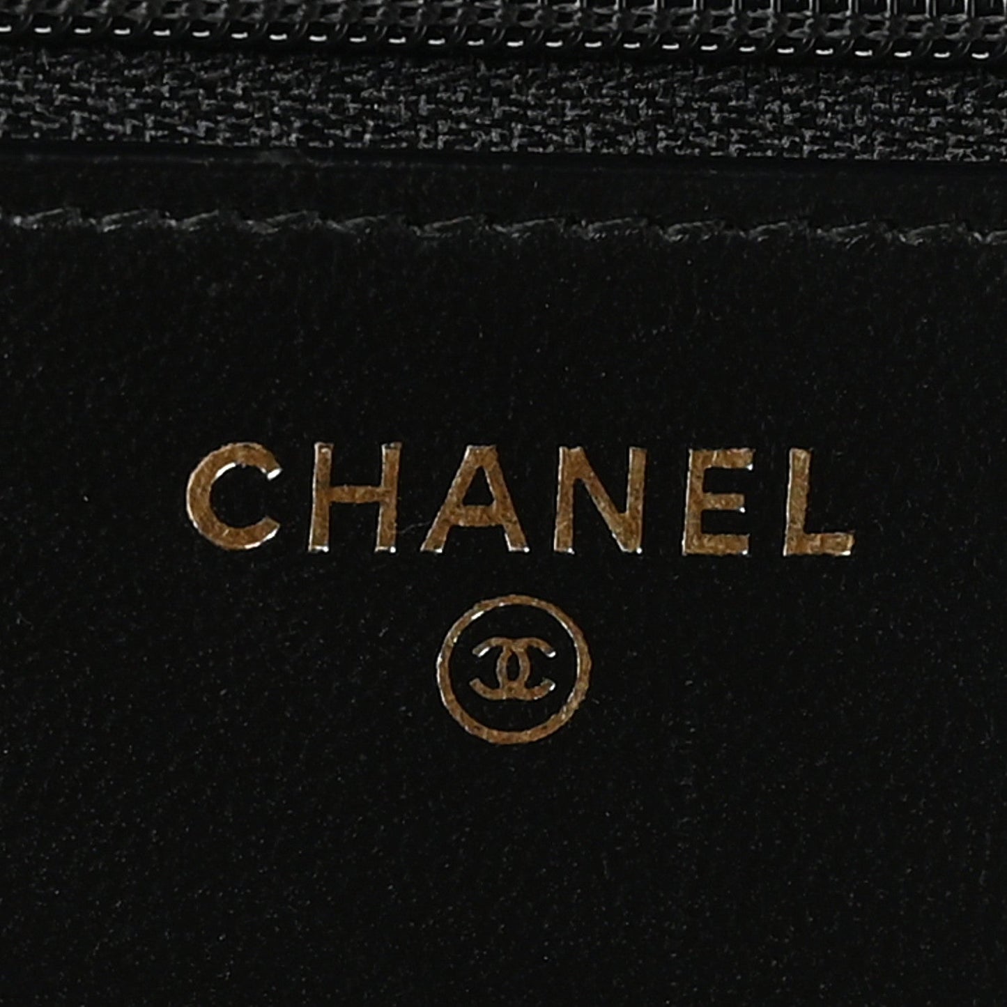 Lambskin Quilted Trendy CC Wallet On Chain WOC Black