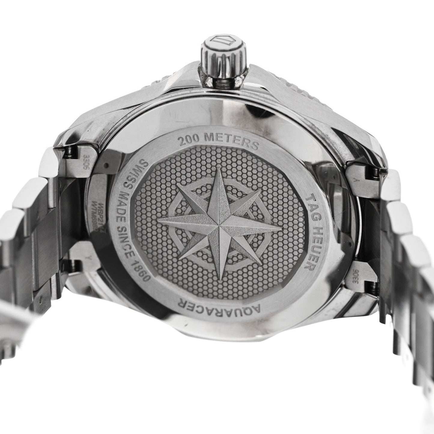 Stainless Steel 40mm Aquaracer Professional 200 Solargraph Automatic Watch Red WBP2114