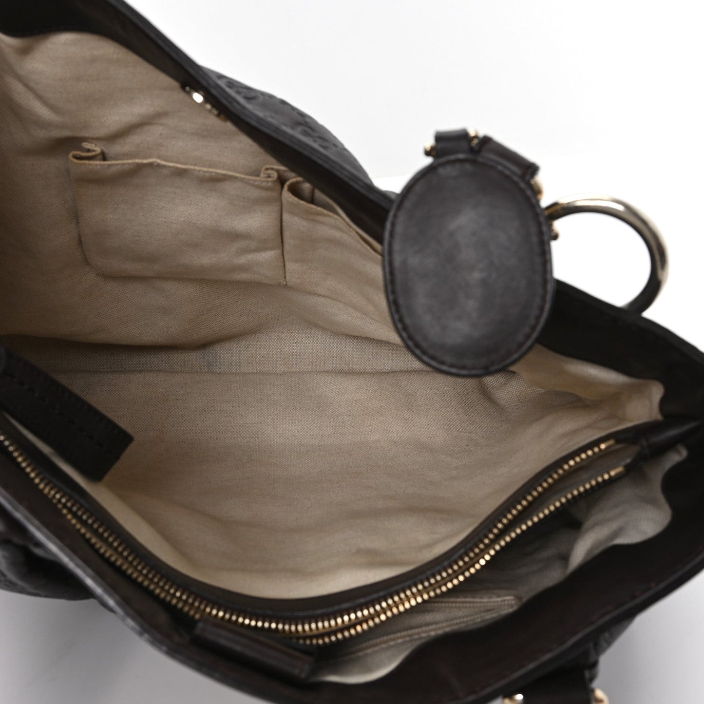 Guccissima Medium Sukey Top Handle Tote Chocolate