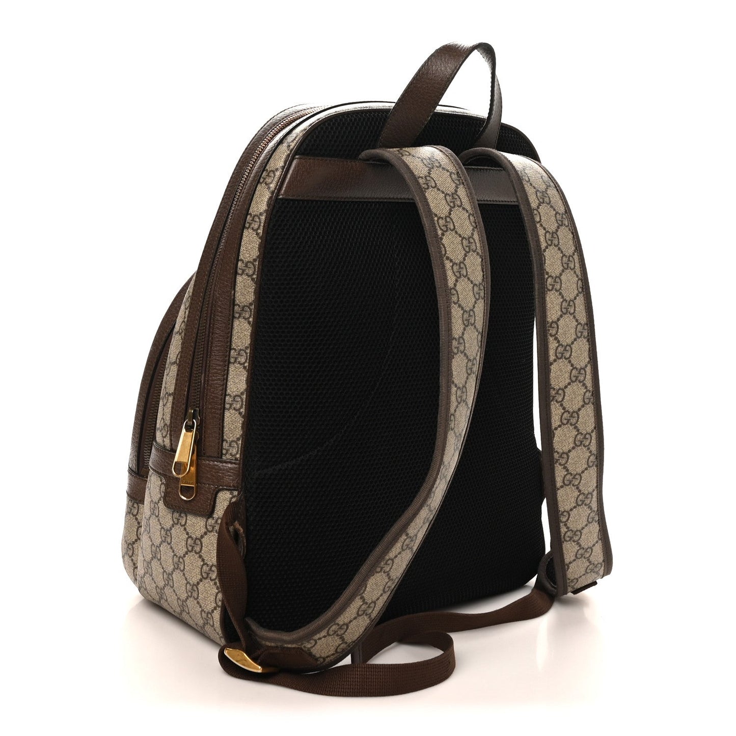 GG Supreme Monogram Medium Ophidia Day Backpack Brown