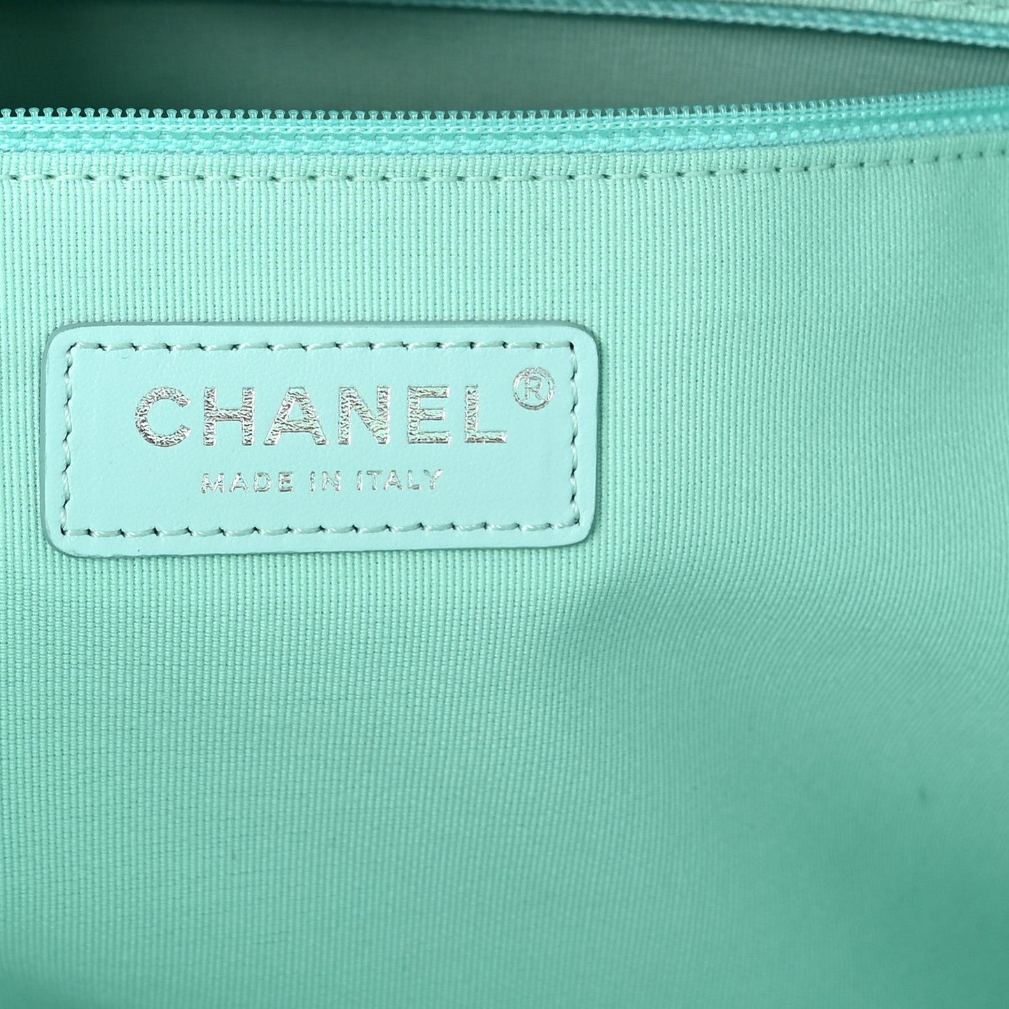 Shaded Calfskin Medium Deauville Tote Light Green Turquoise Purple
