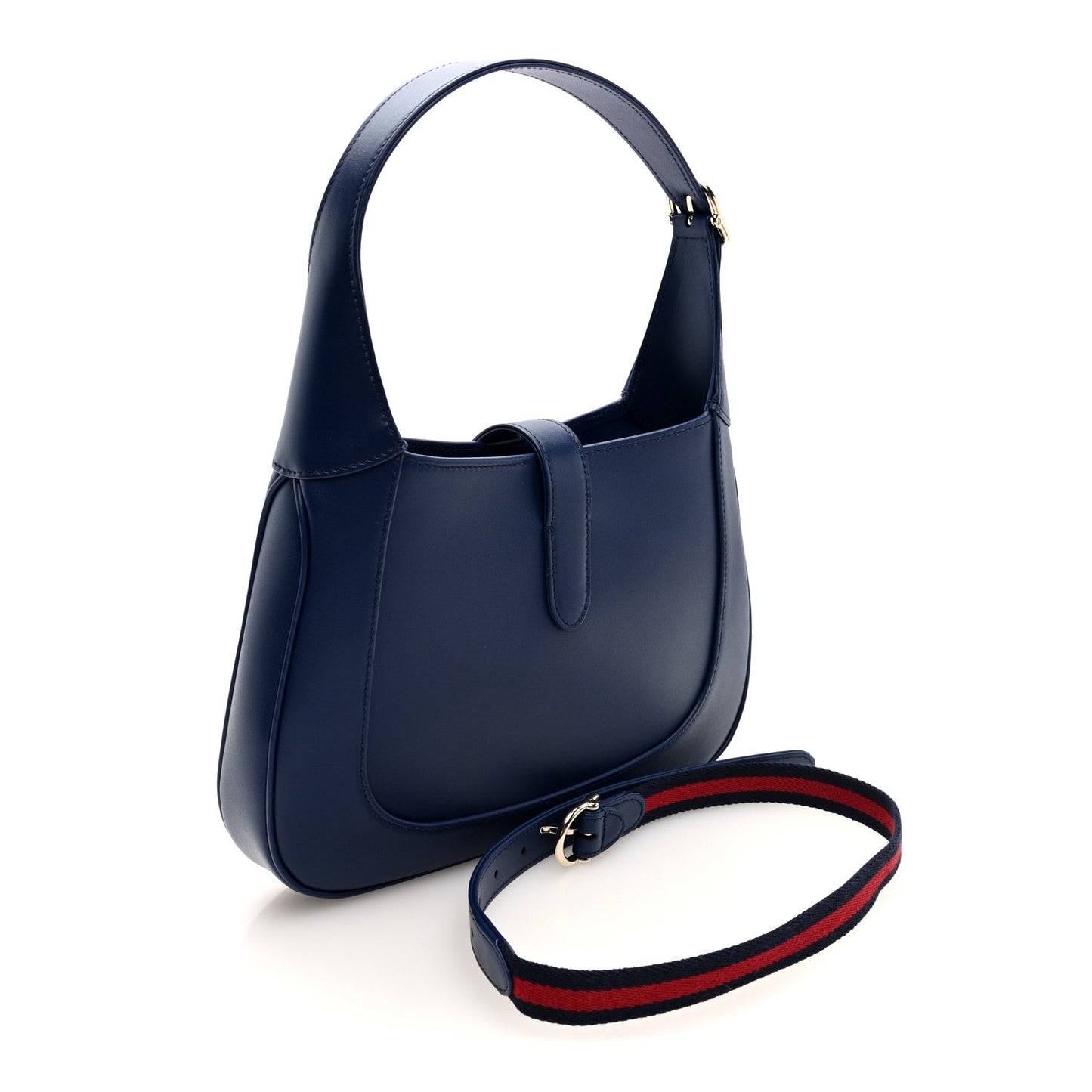 Sea Calfskin Web Medium Jackie 1961 Hobo Plastic Blue