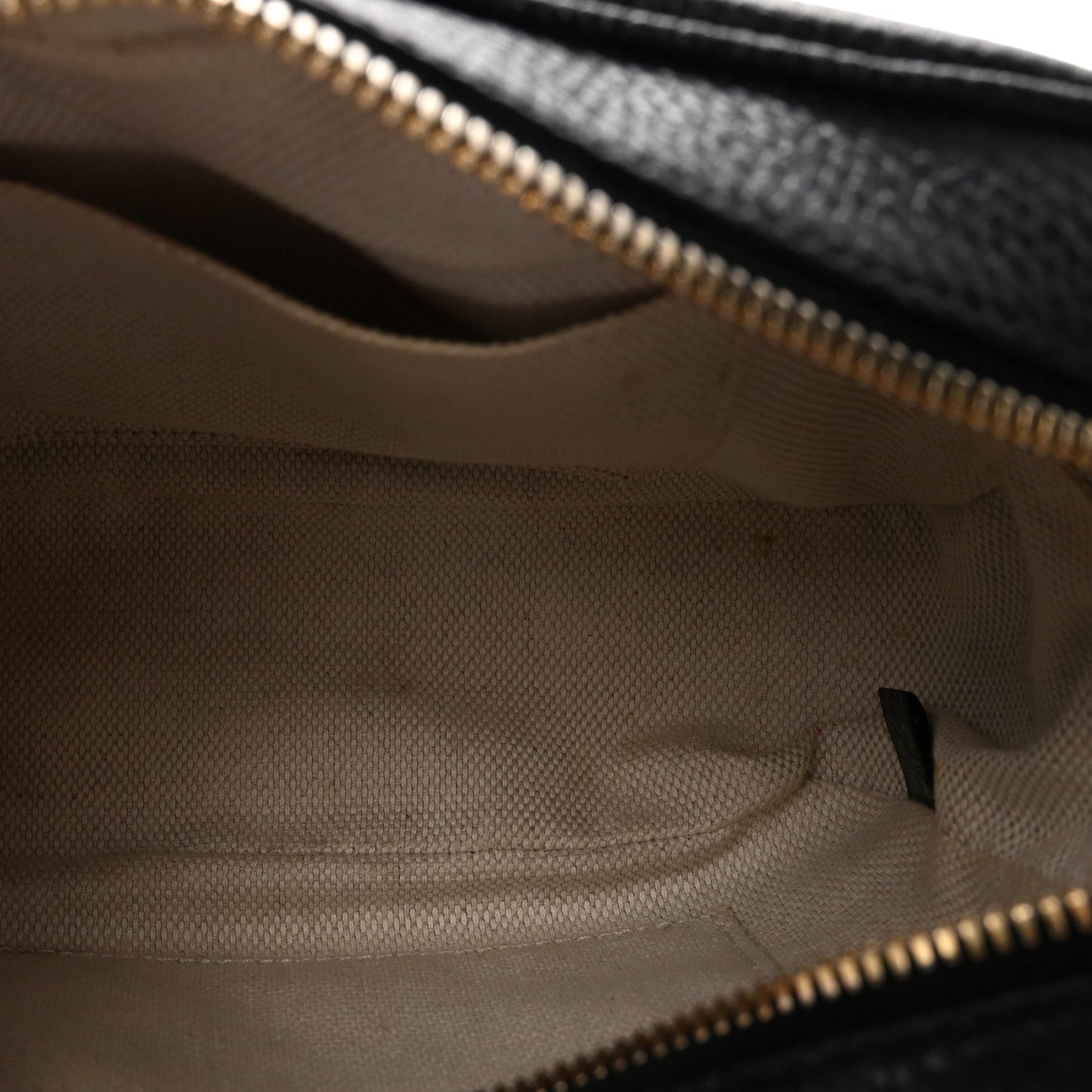 Pebbled Calfskin Small Soho Disco Bag Black