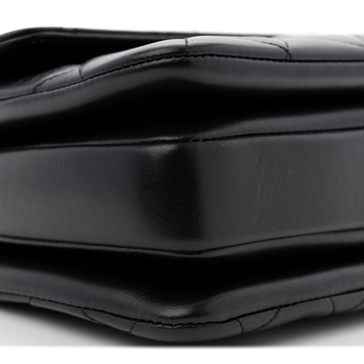 Lambskin Quilted Small Trendy CC Dual Handle Flap Bag Black
