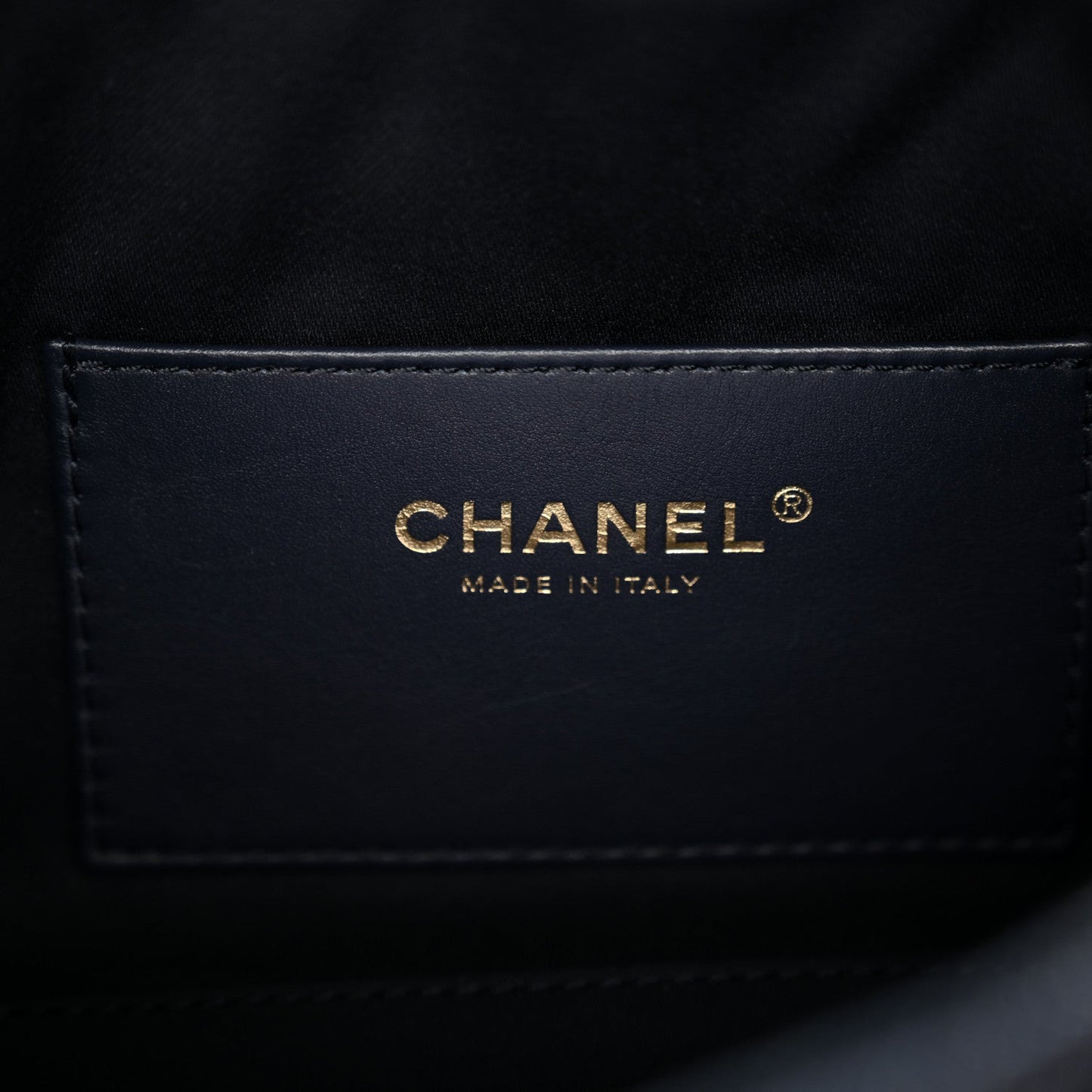 Denim Quilted Mini Chanel 25 Handbag Dark Blue