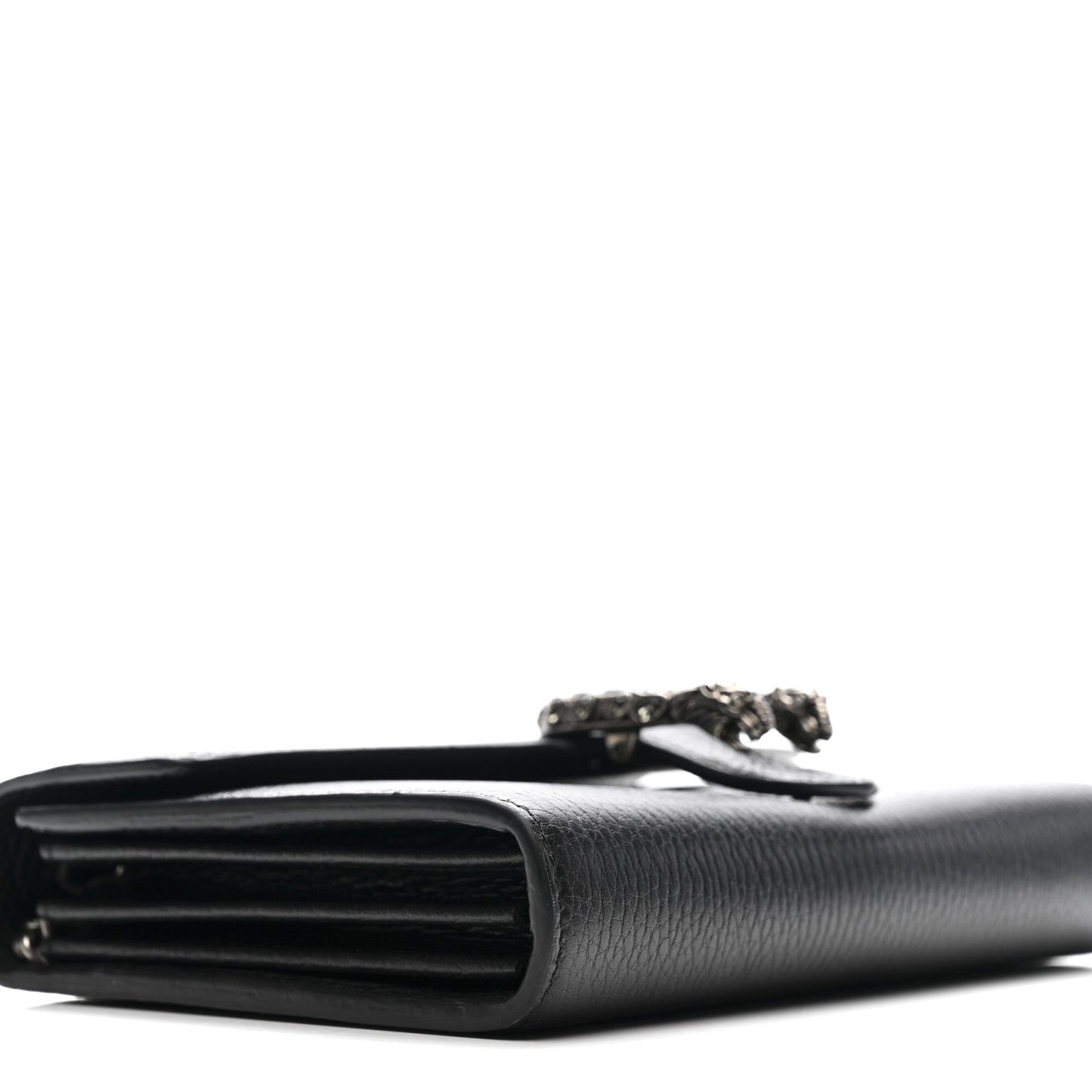 Calfskin Mini Dionysus Chain Wallet Black