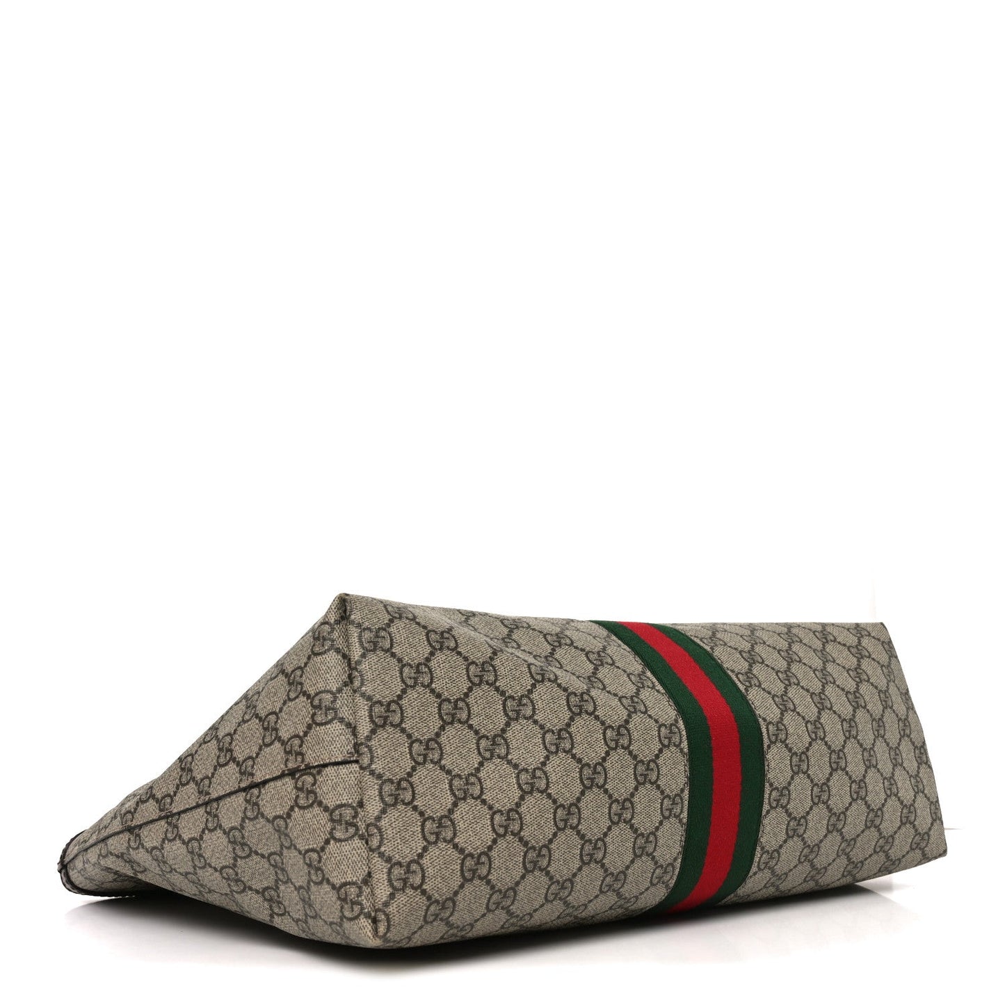 GG Supreme Monogram Medium Ophidia Shopping Tote Brown