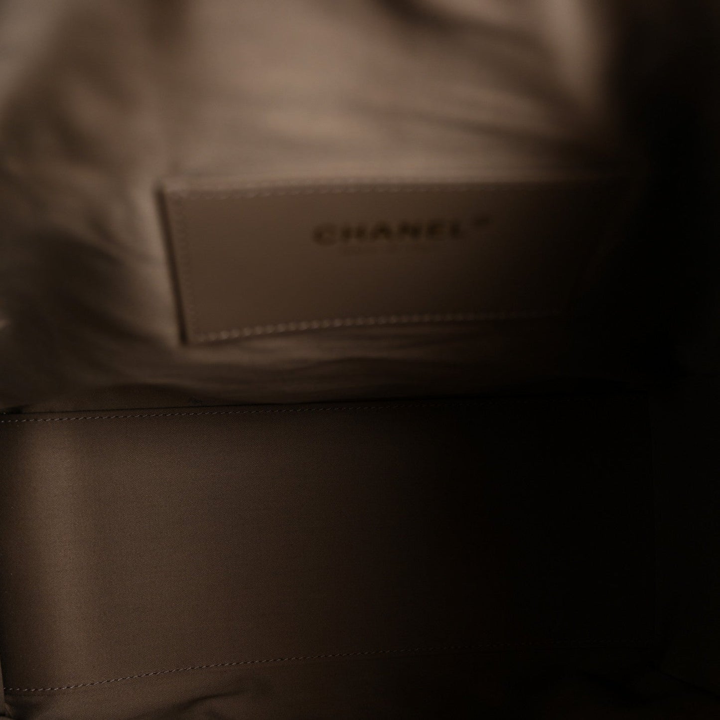 Suede Quilted Medium Chanel 25 Handbag Grey