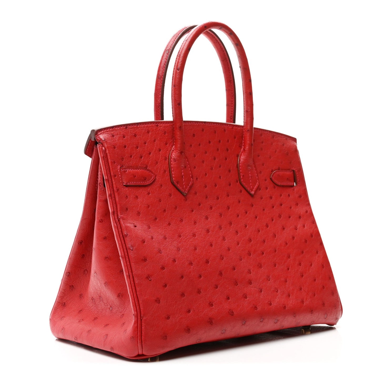 Ostrich Birkin 30 Rouge Vif