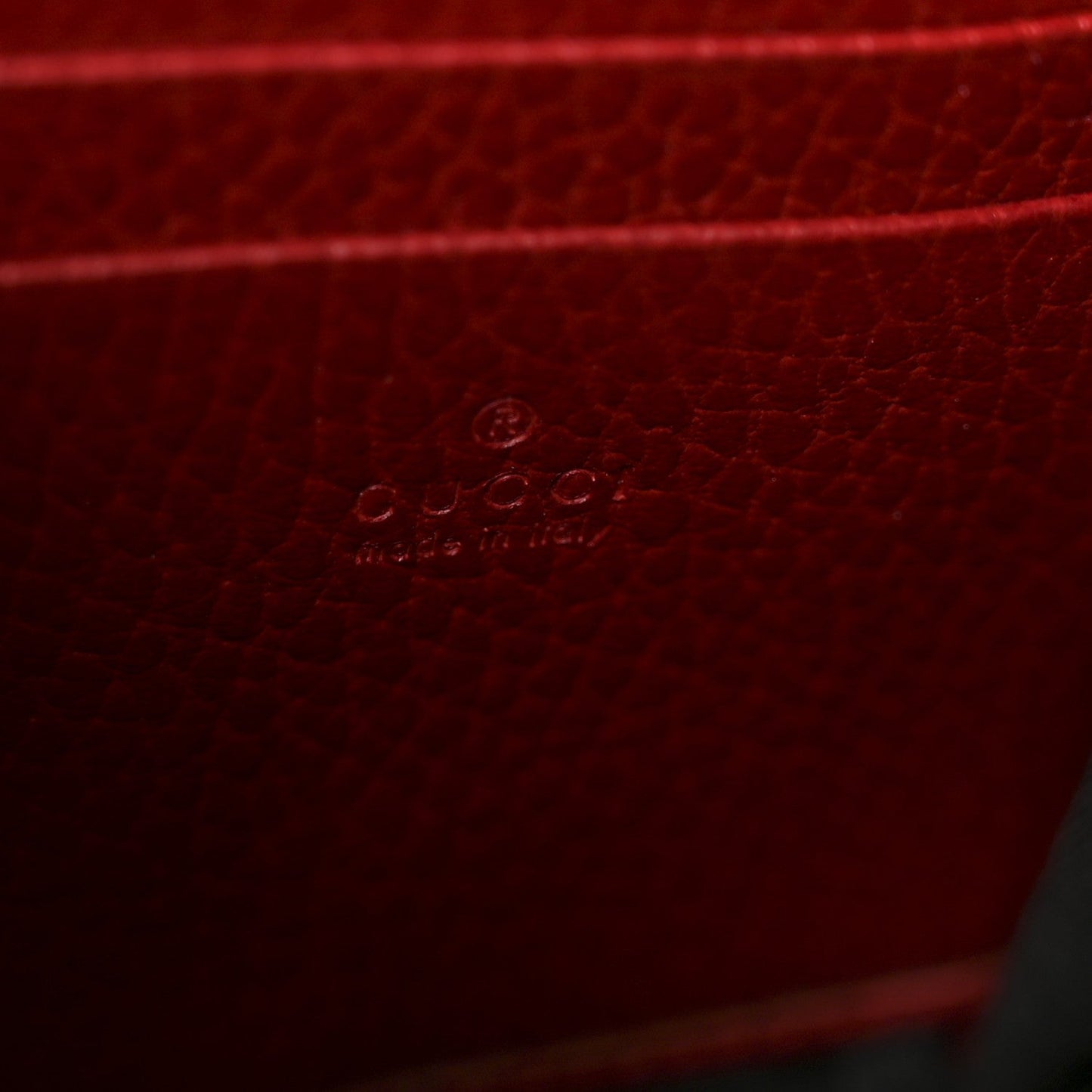 Calfskin Mini Dionysus Chain Wallet Hibiscus Red