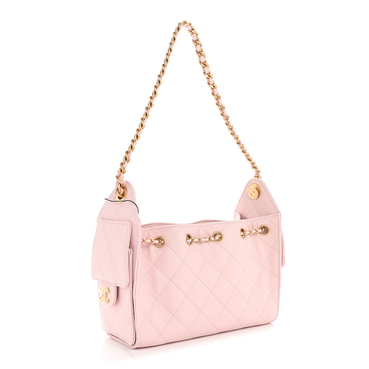 Caviar Quilted Mini Chanel 25 Handbag Light Pink