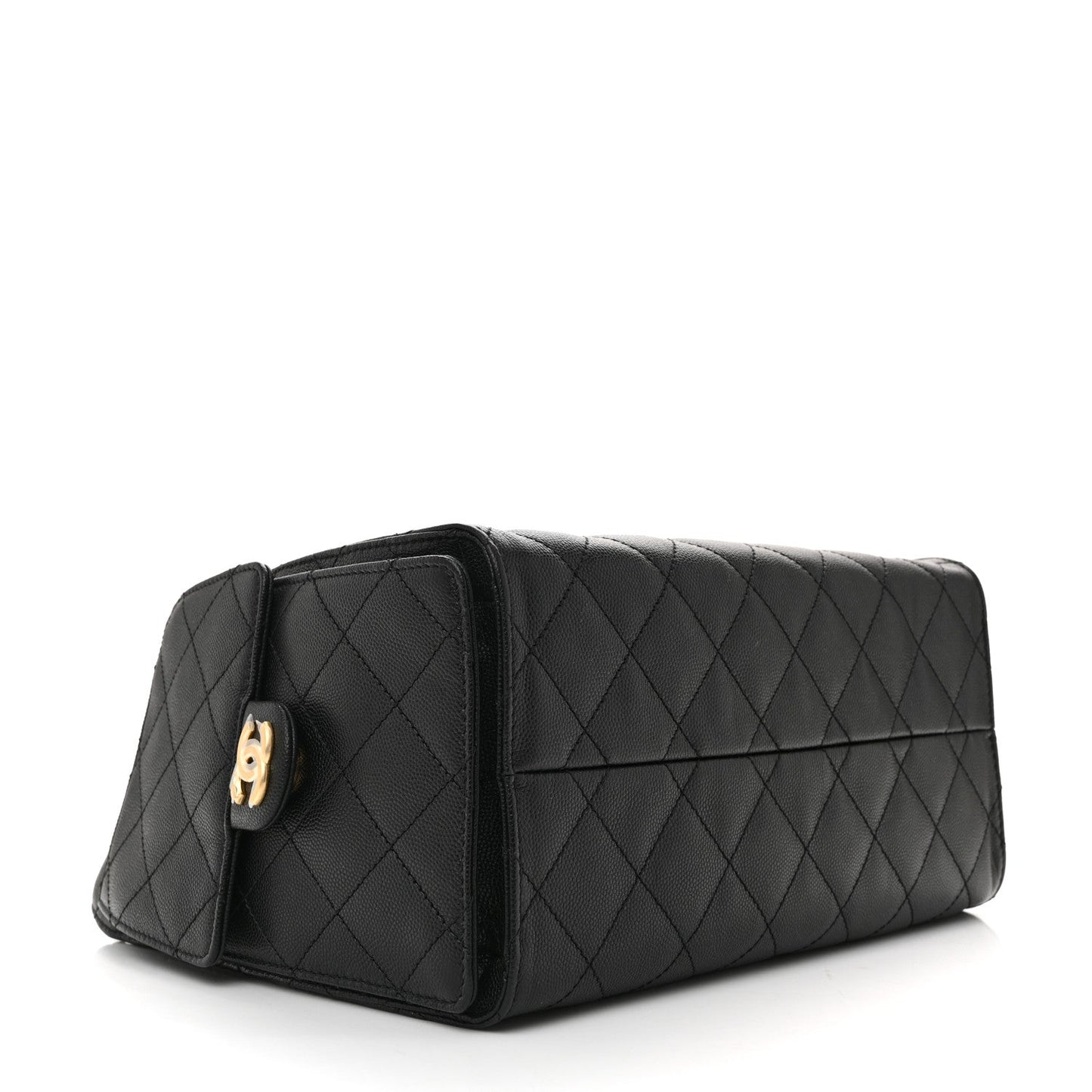 Caviar Quilted Small Chanel 25 Handbag Black