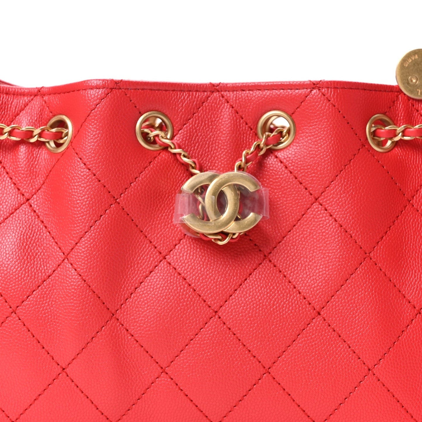 Caviar Quilted Mini Chanel 25 Handbag Dark Red