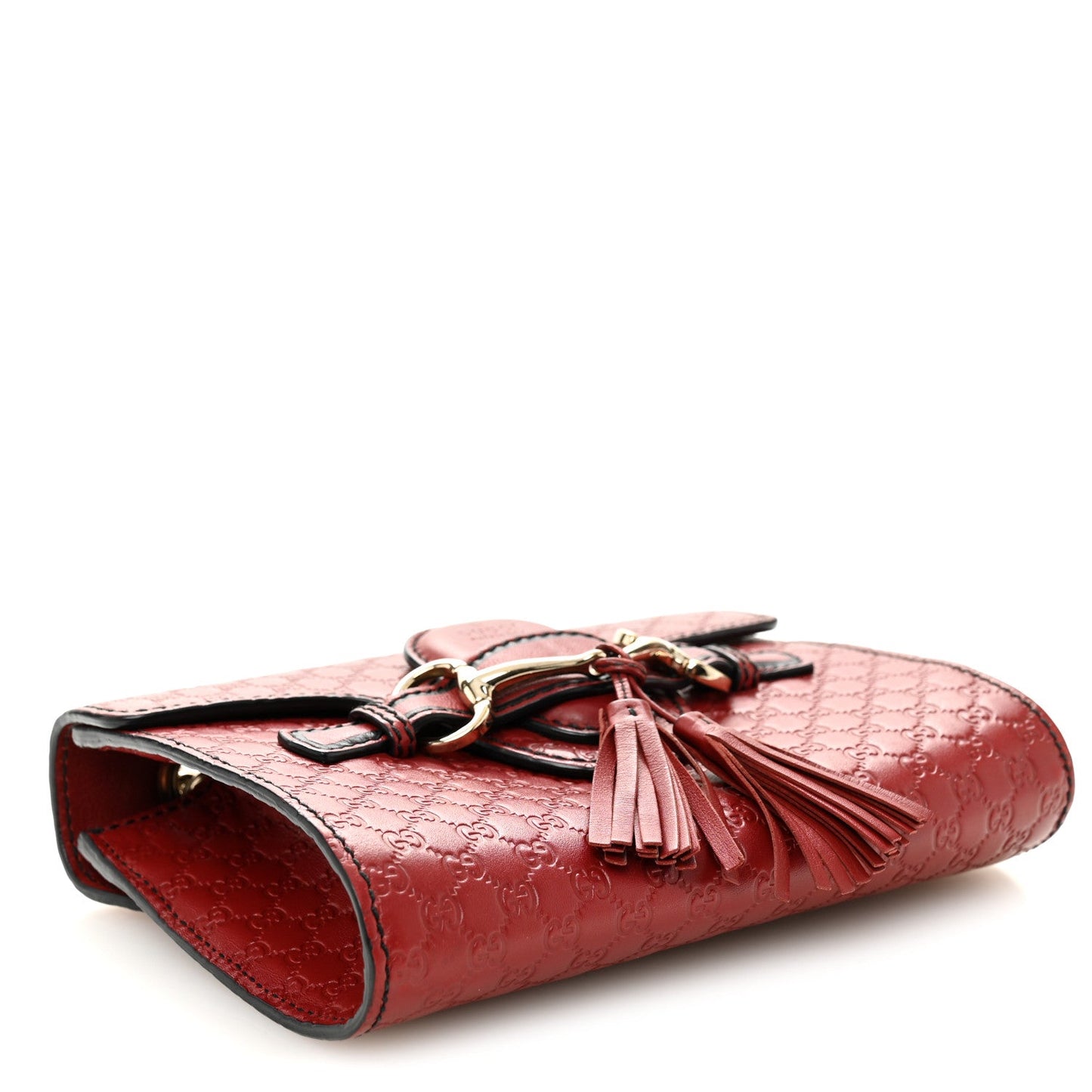 Soft Microguccissima Mini Emily Chain Shoulder Bag Rosso