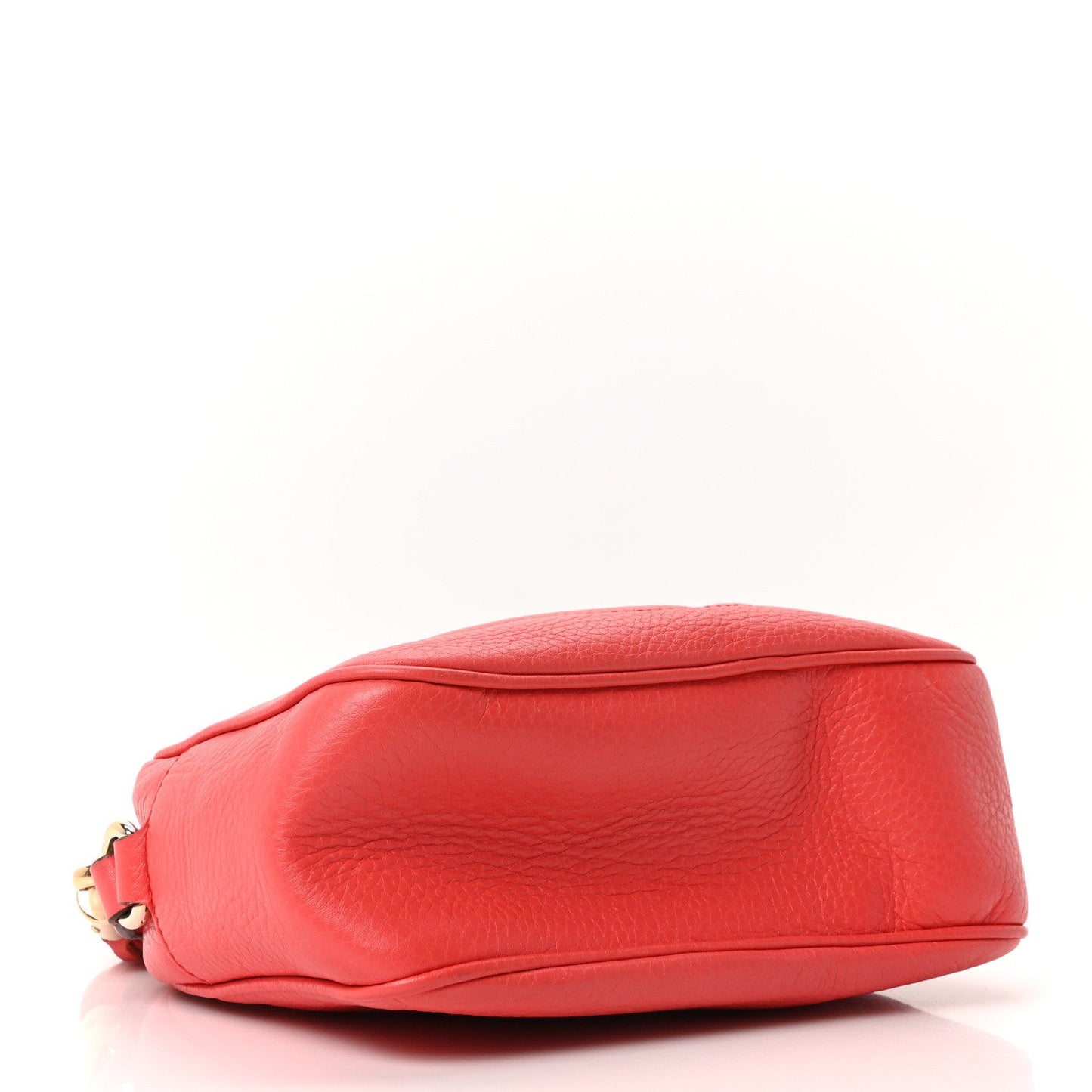 Pebbled Calfskin Small Soho Disco Bag Tabasco Red