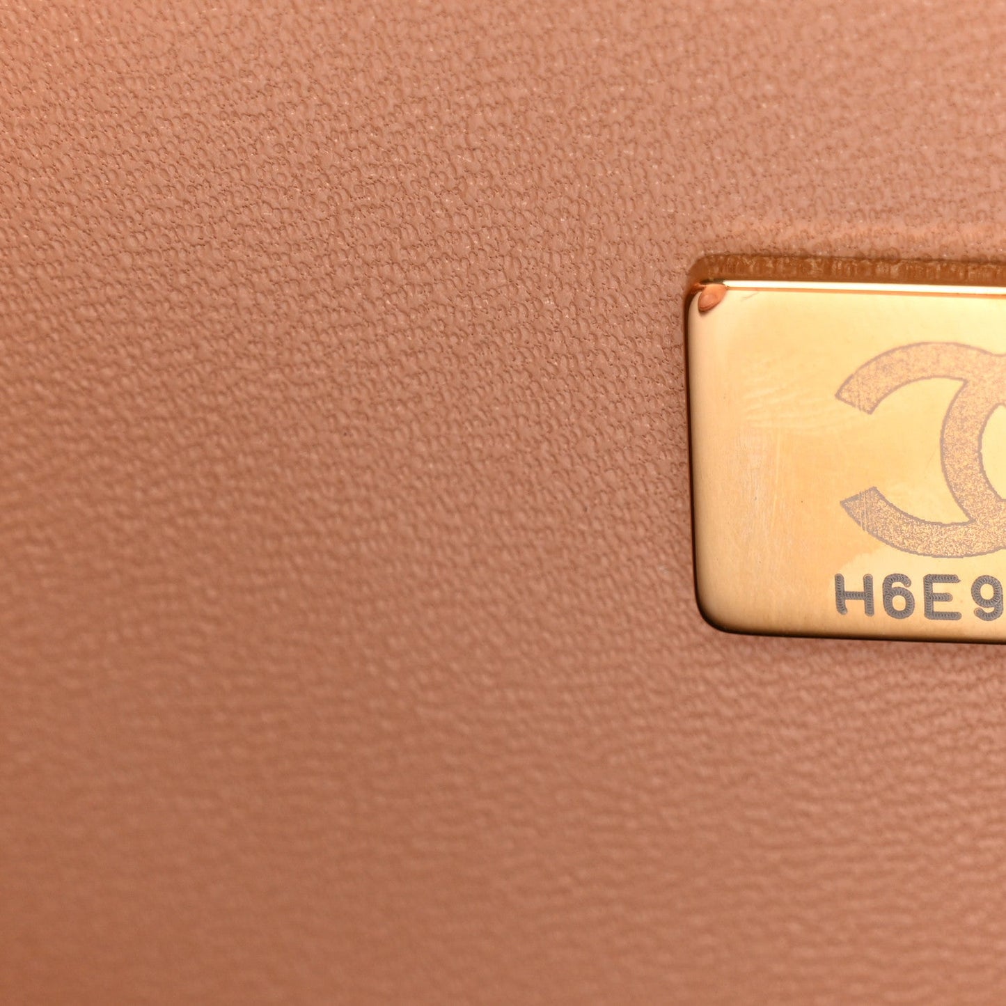 Lambskin Quilted Mini Square Flap Brown