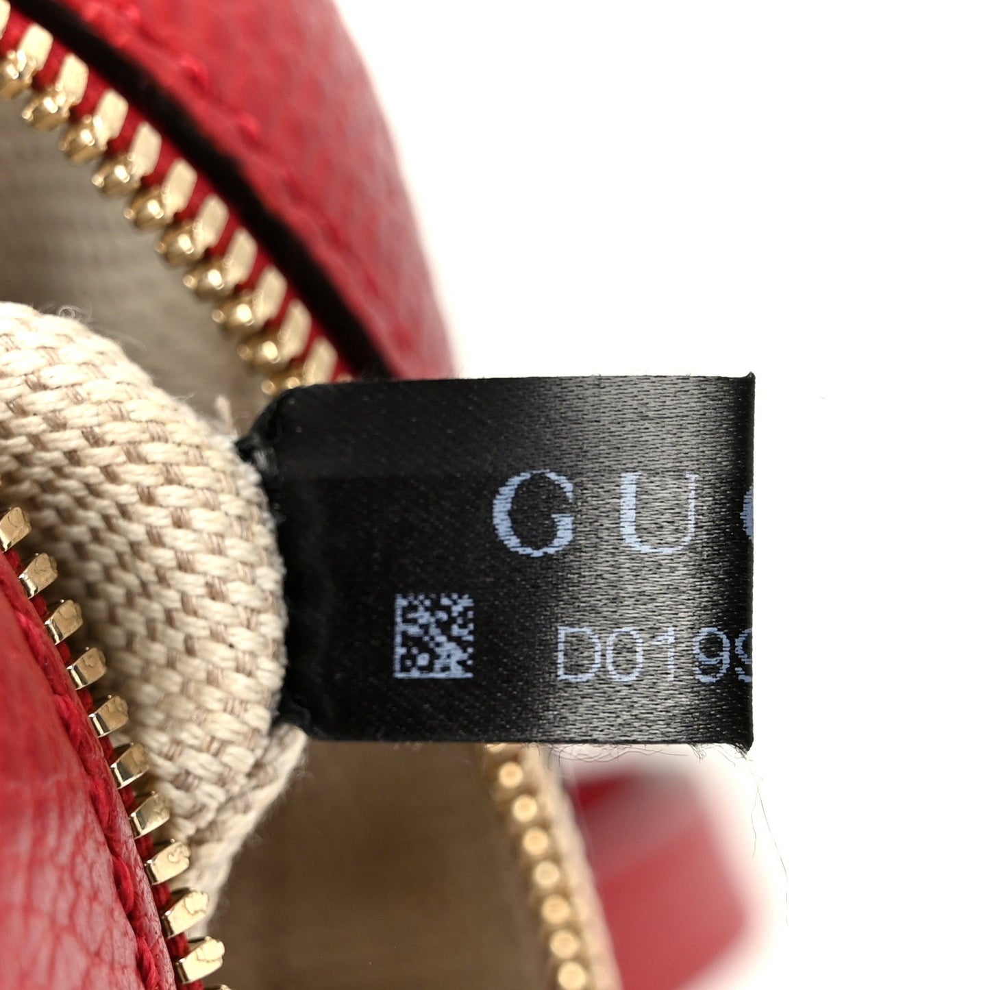 Dollar Calfskin Bi-Color Small Soho Disco Bag New Rosette Hibiscus Red