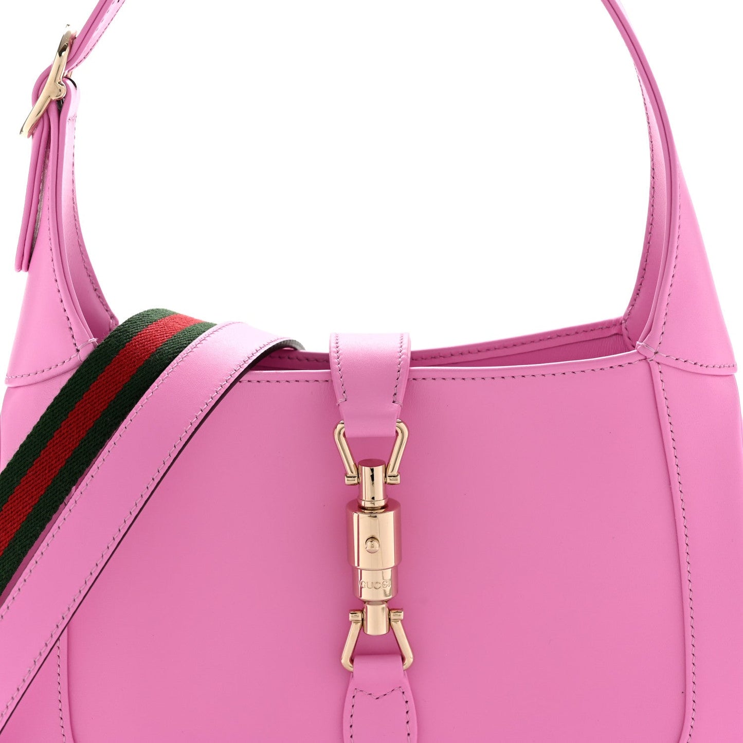 Ancora Calfskin Web Medium Jackie 1961 Hobo Pink