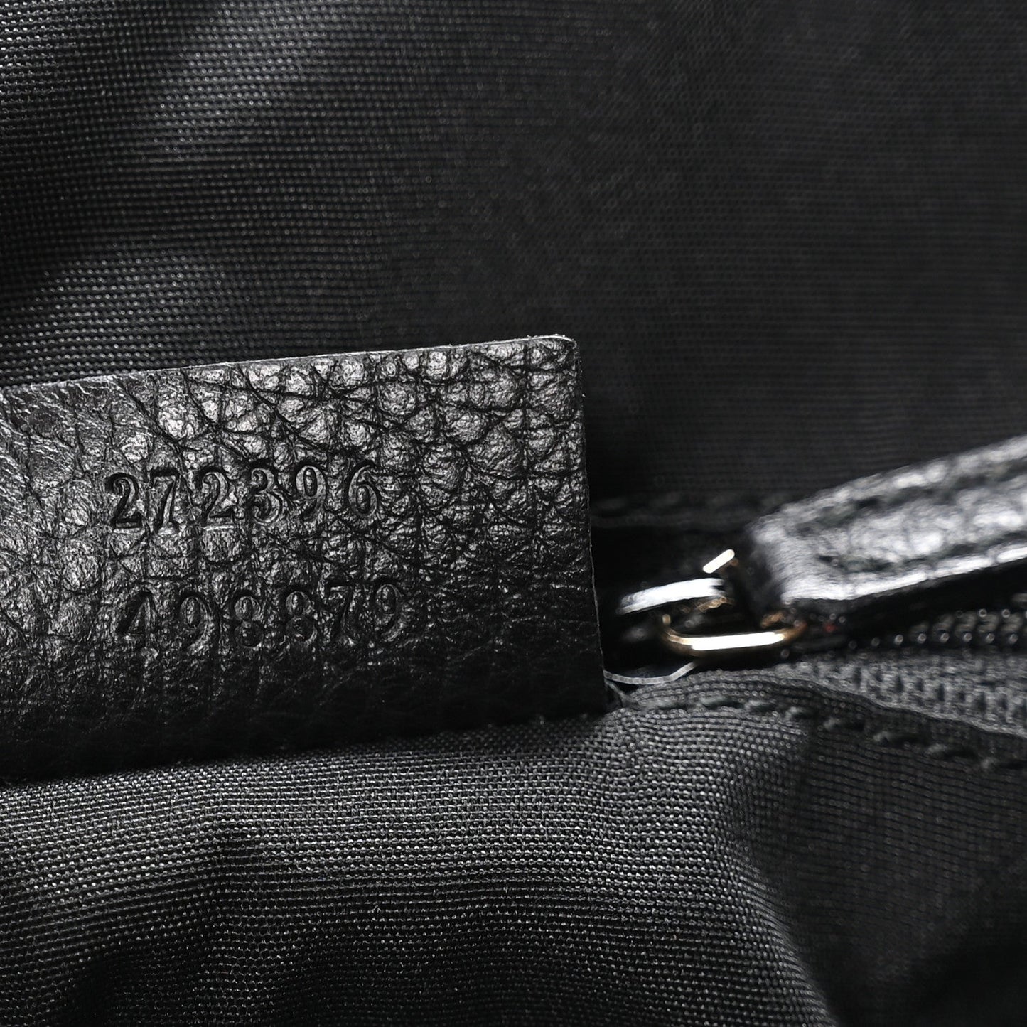 Guccissima Suede Crossbody Bag Black