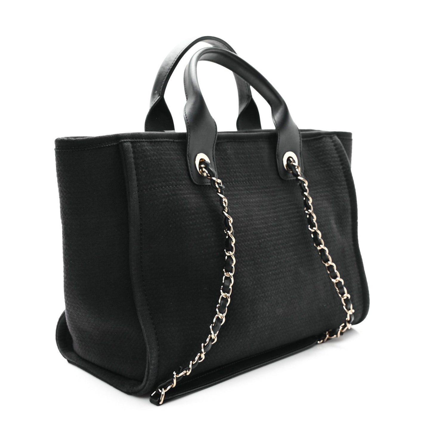 Mixed Fibers Small Deauville Tote Black