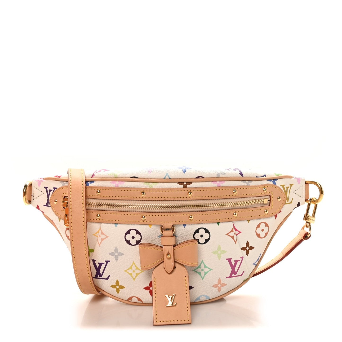 LV X TM Monogram Multicolor High Rise Bumbag White