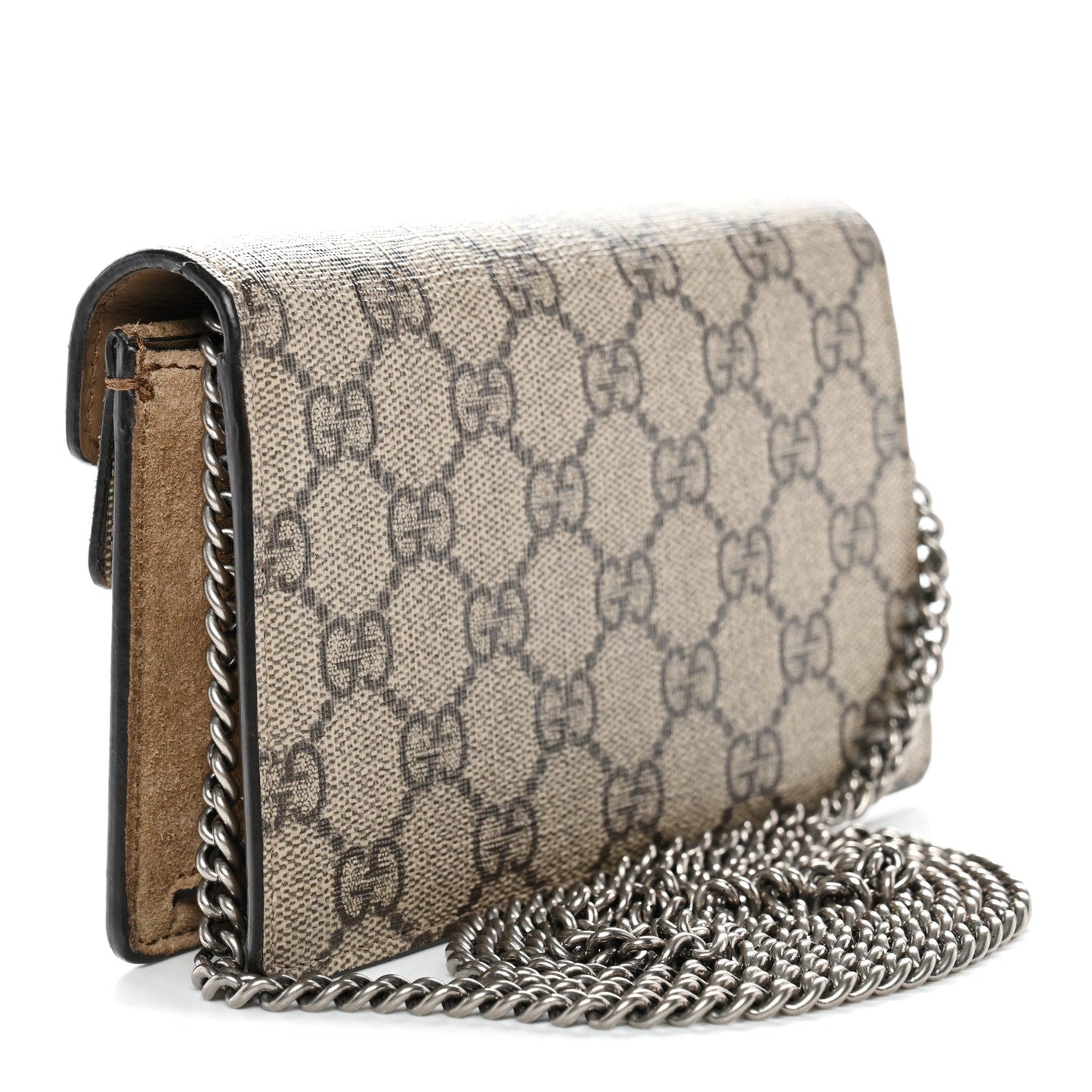 GG Supreme Monogram Super Mini Dionysus Shoulder Bag Taupe