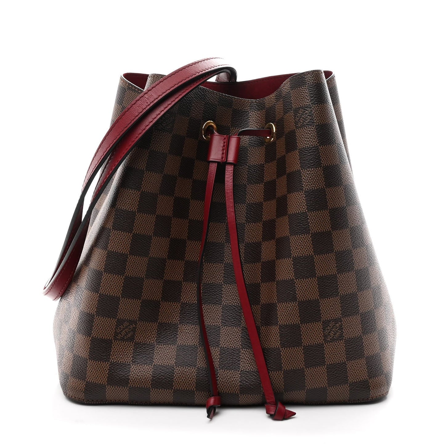 Damier Ebene Neonoe MM Cherry Berry