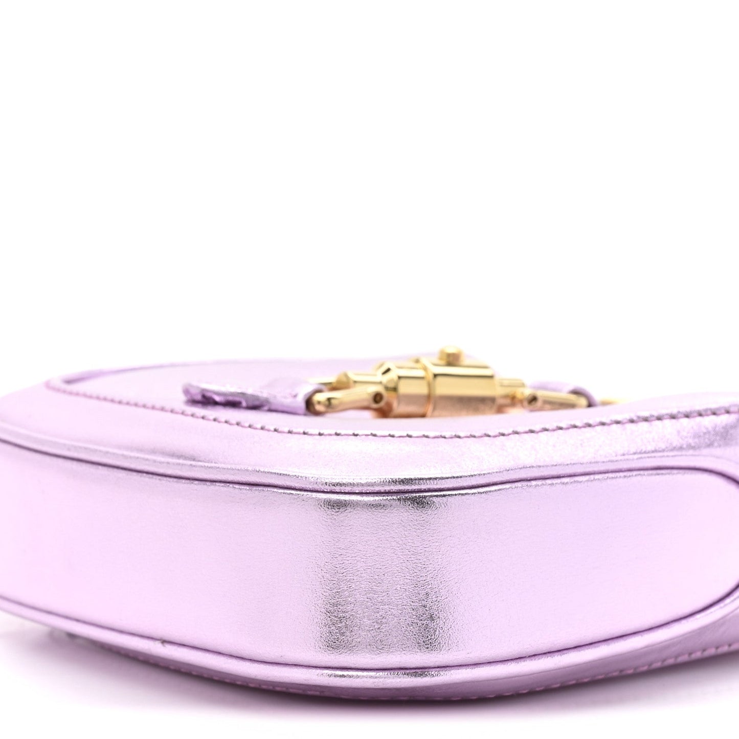 Laminated Nappa Nano Jackie 1961 Hobo Metallic Rosa