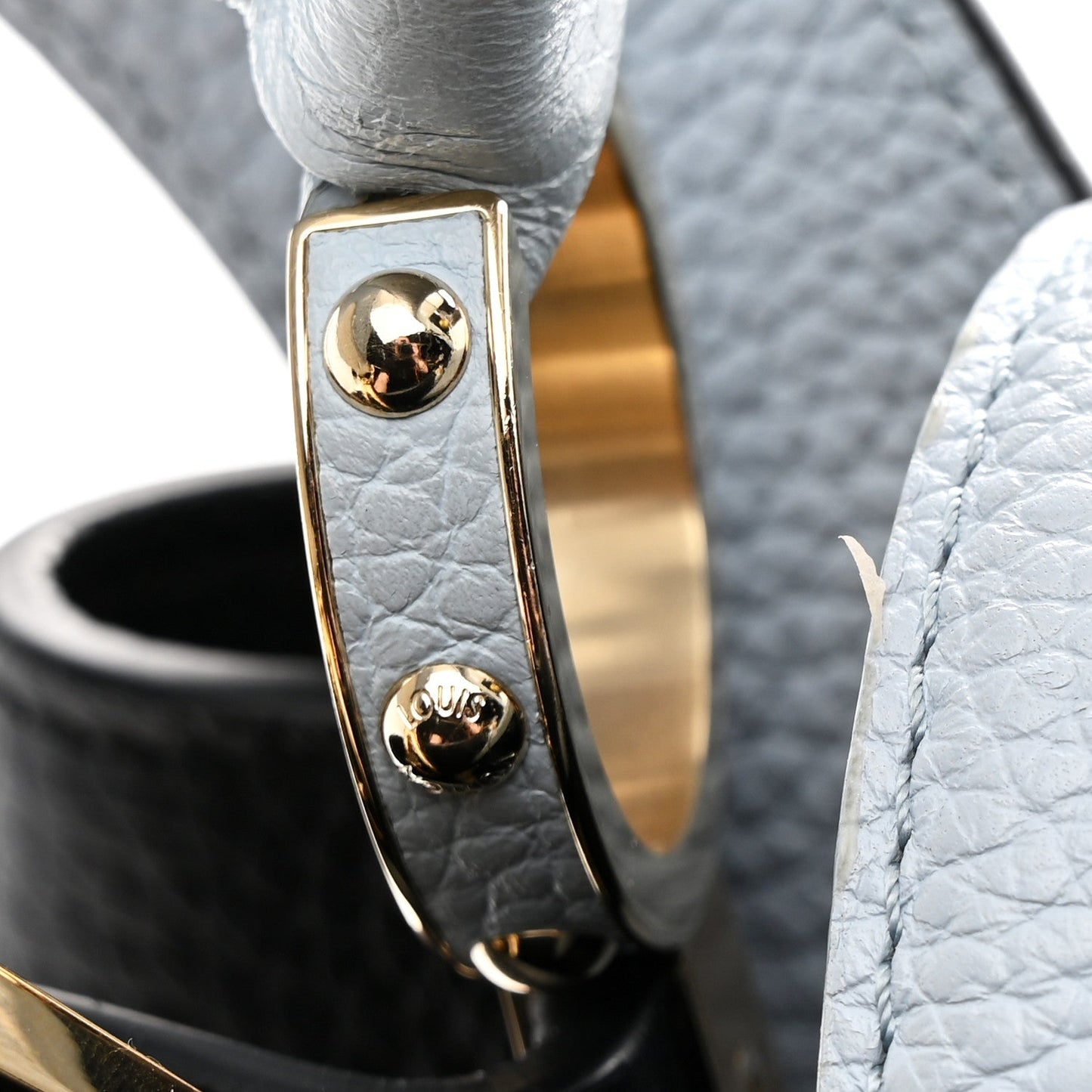 Taurillon Capucines MM Black Blue White