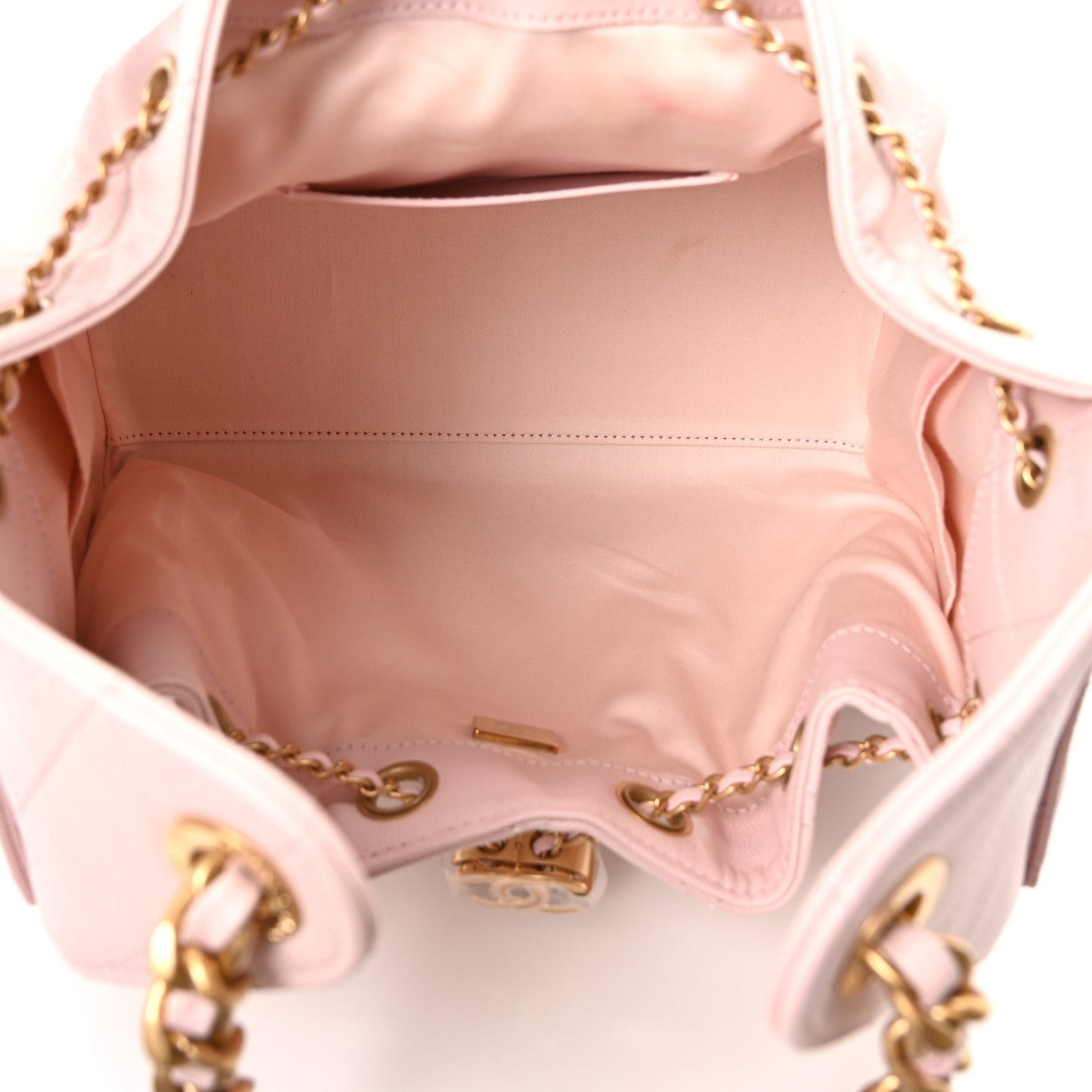 Caviar Quilted Small Chanel 25 Handbag Light Pink