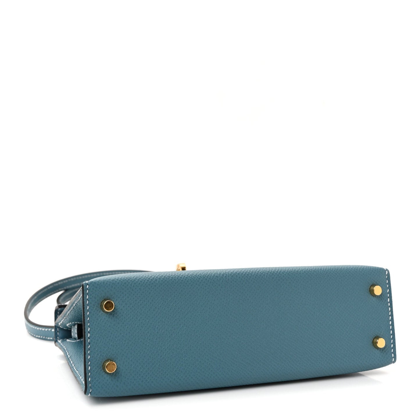 Epsom Mini Kelly Sellier 20 New Blue Jean