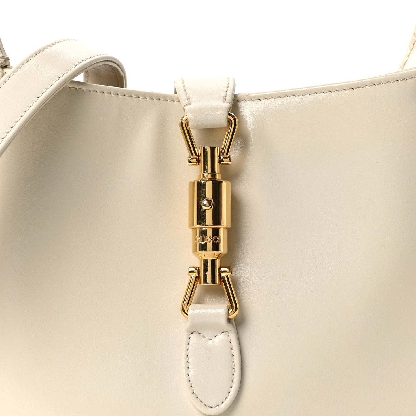 Boarded Dyana Lux Calfskin Small Jackie 1961 Hobo Mystic White