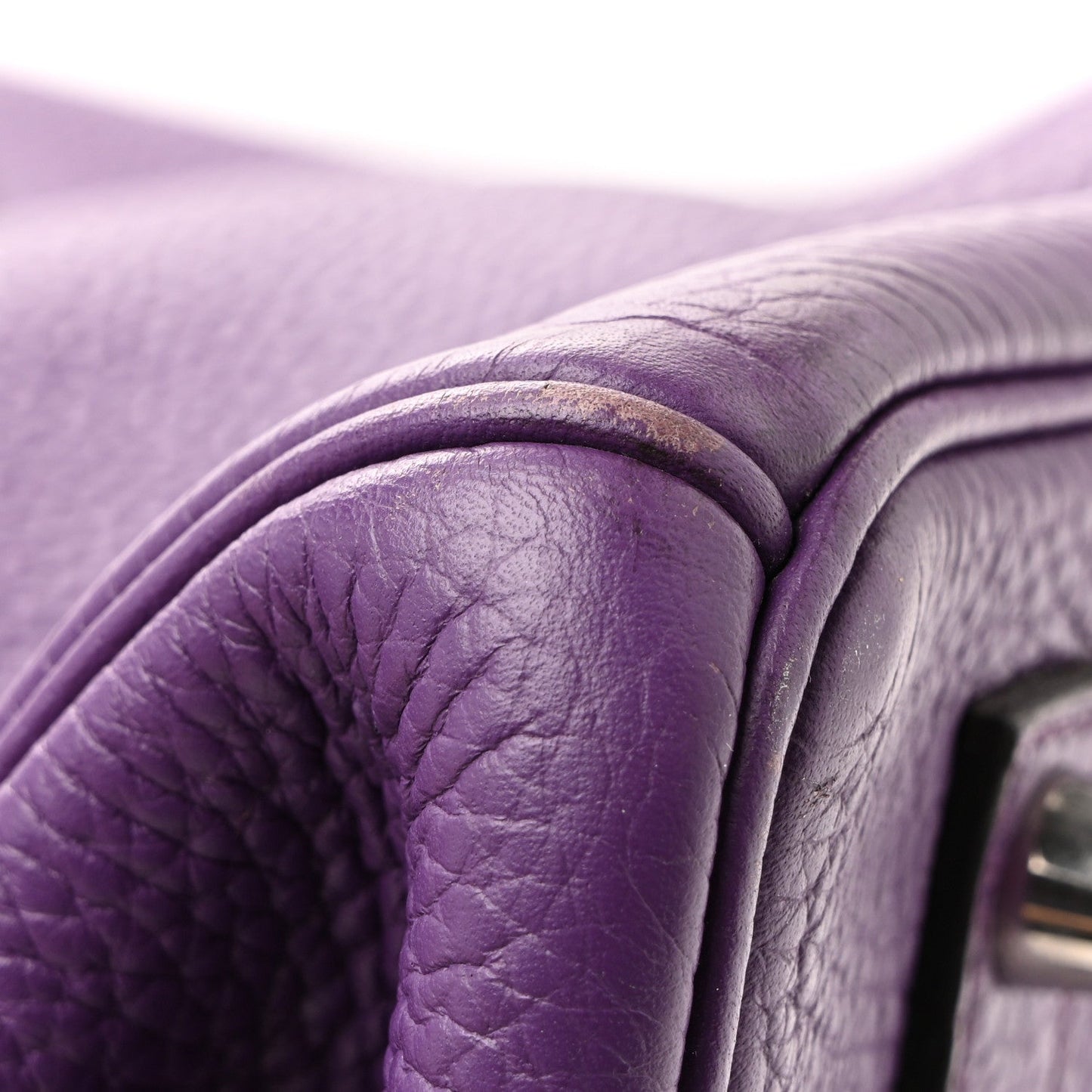 Taurillon Clemence Birkin 35 Ultraviolet