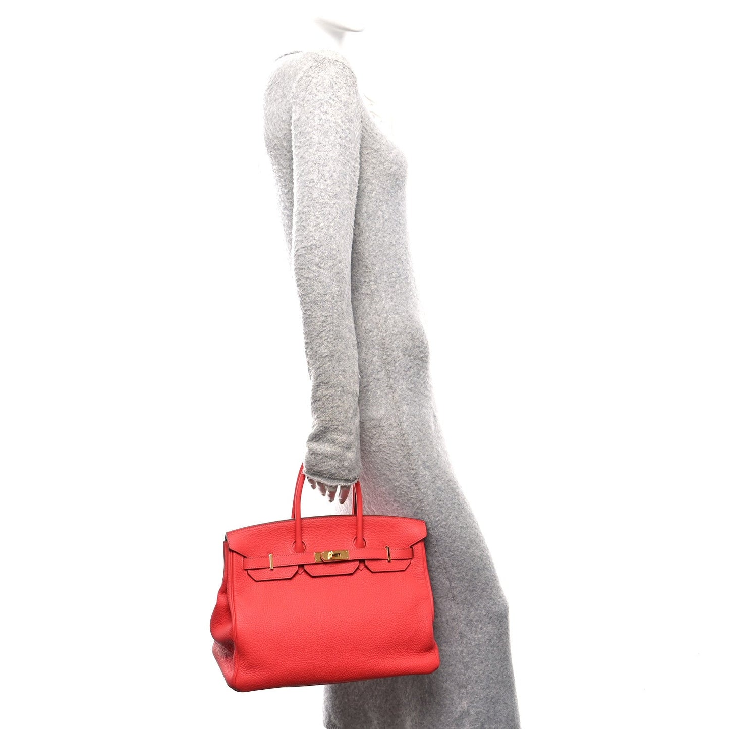 Togo BIRKIN 35 Rouge Pivoine