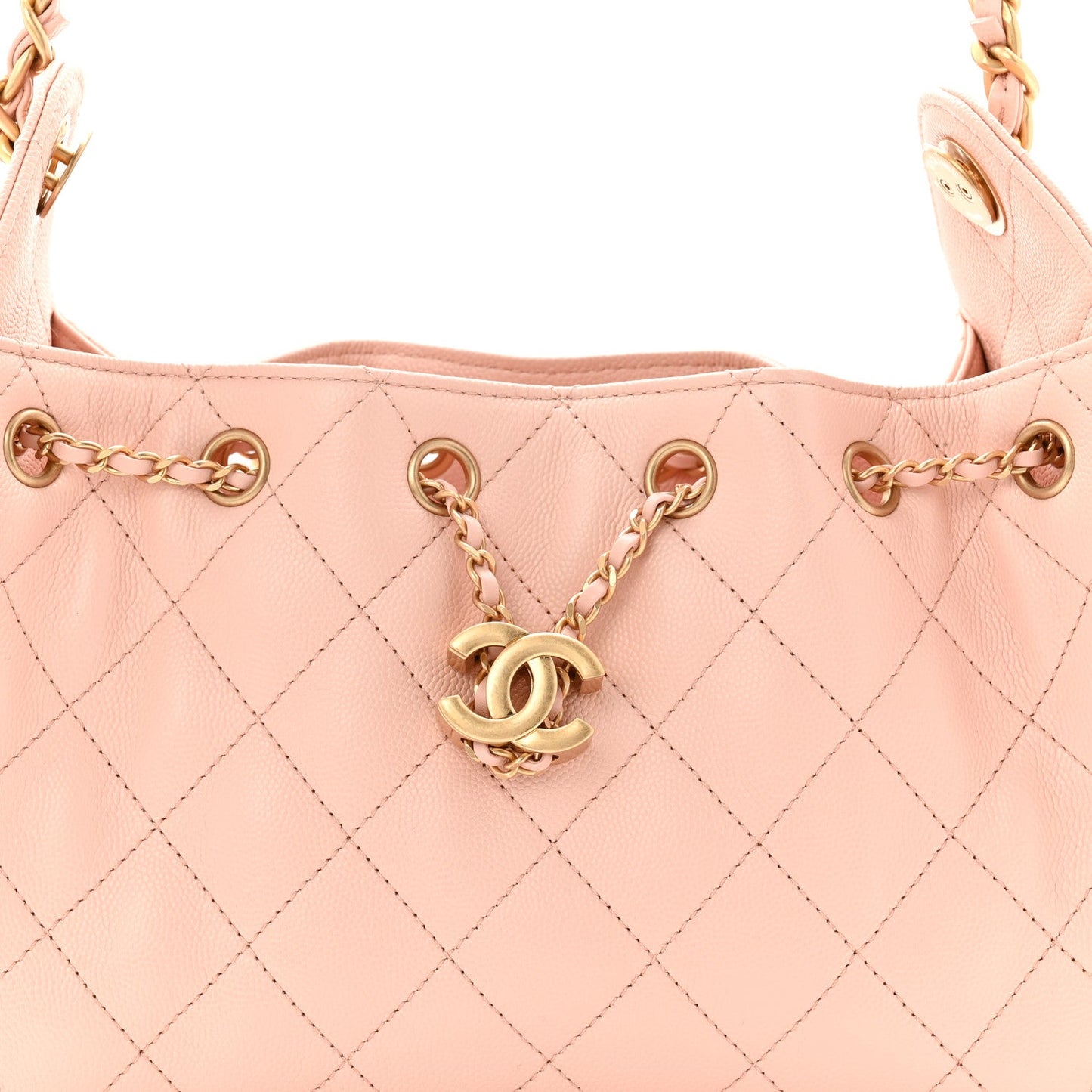 Caviar Quilted Mini Chanel 25 Handbag Light Pink