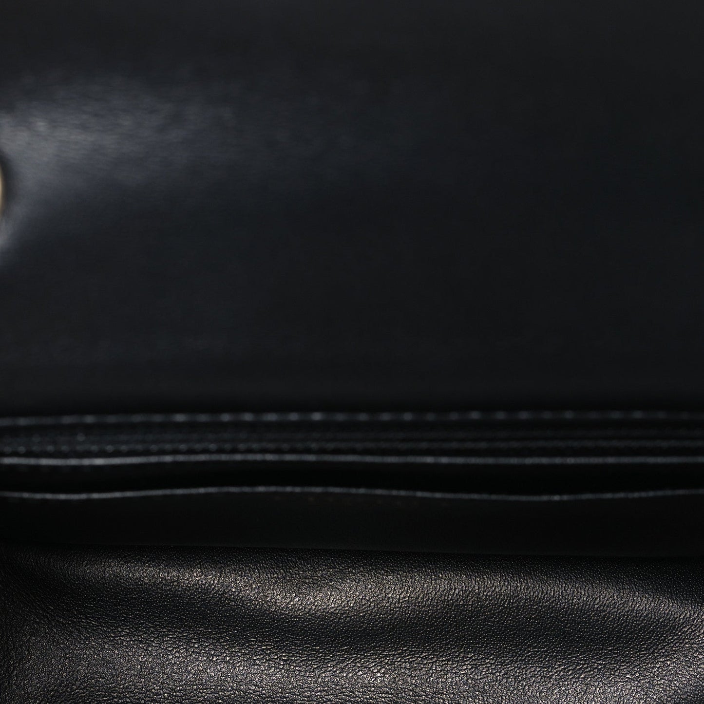 Lambskin Quilted Mini Rectangular Flap Black